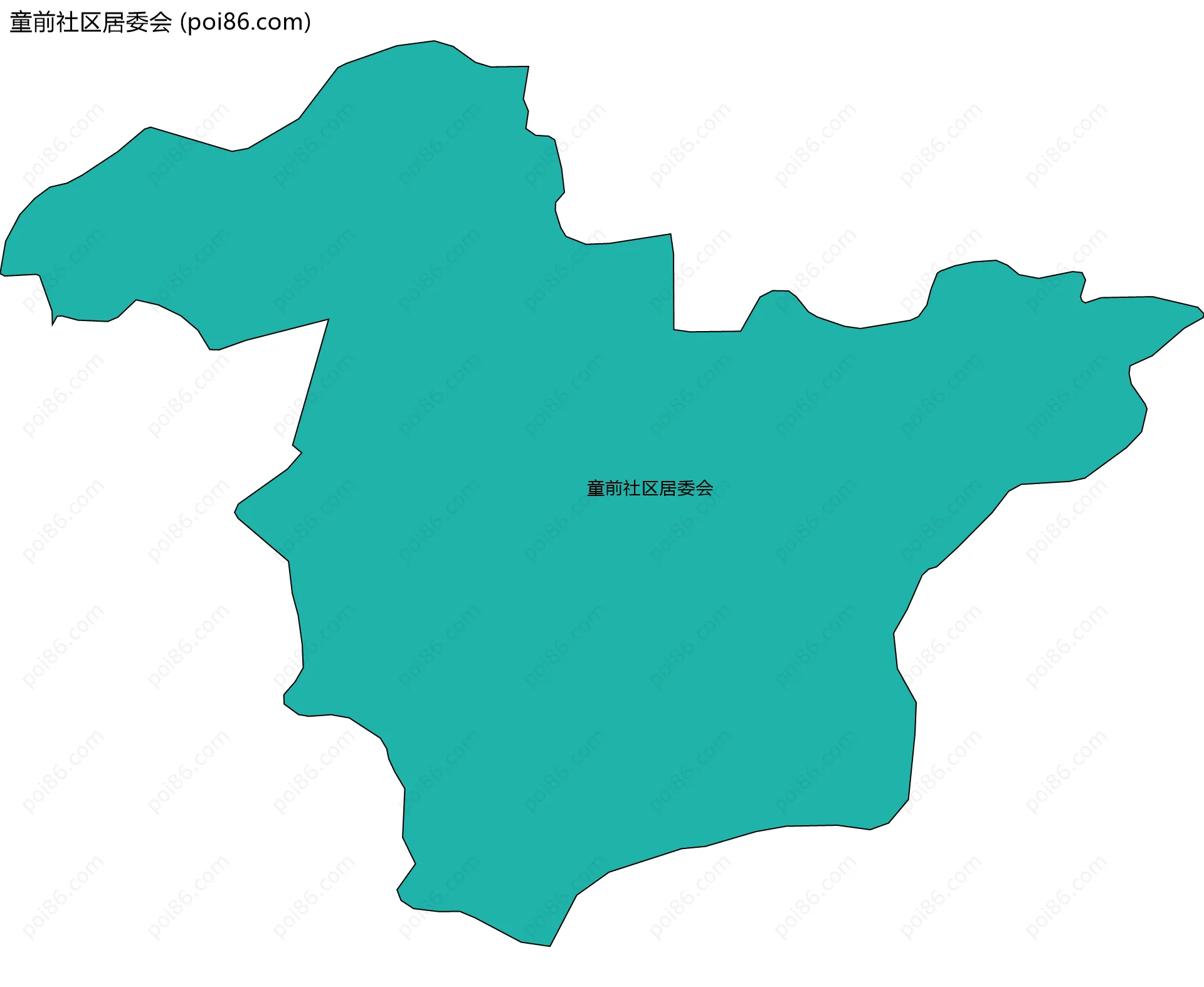 童前社区居委会边界地图