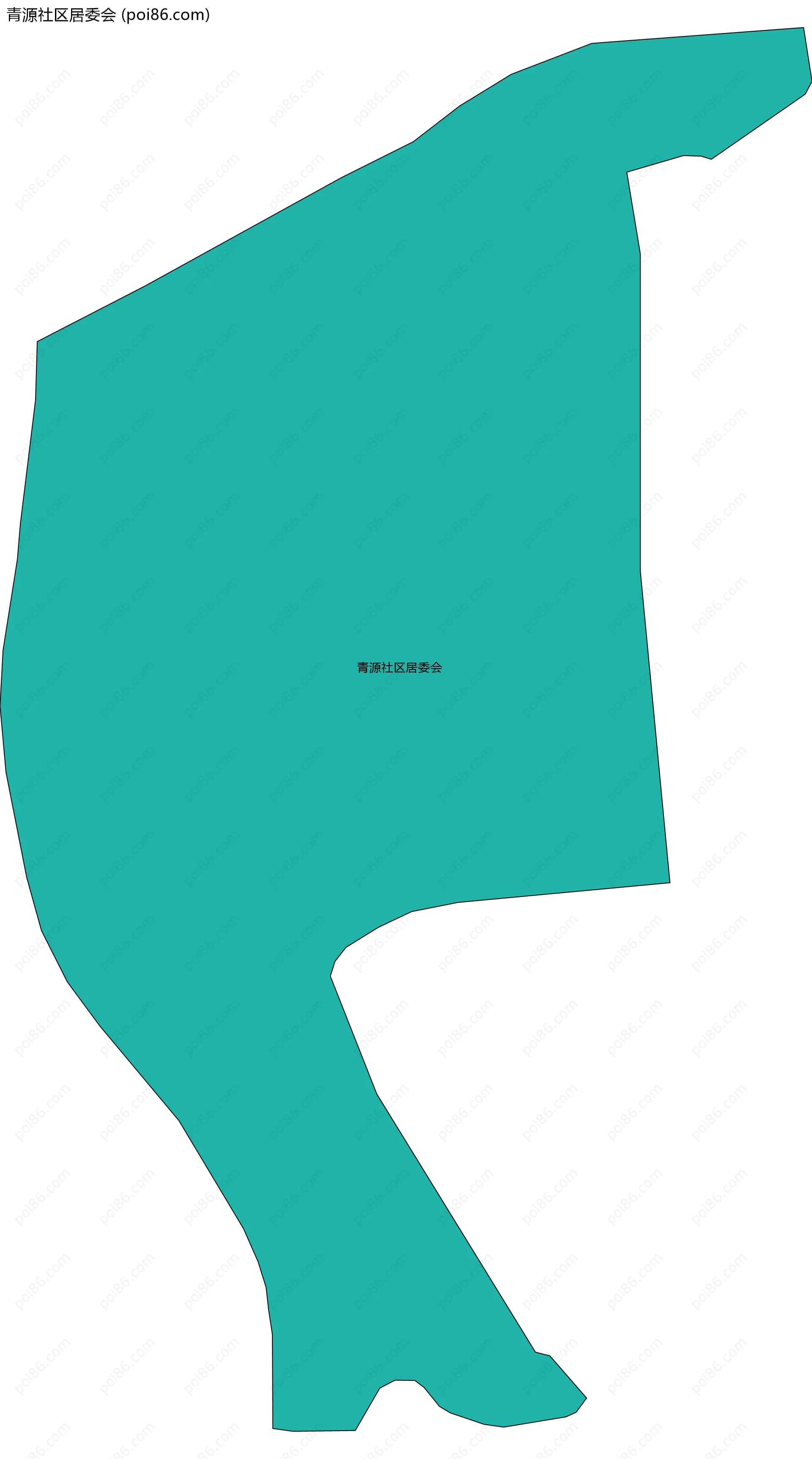 青源社区居委会边界地图