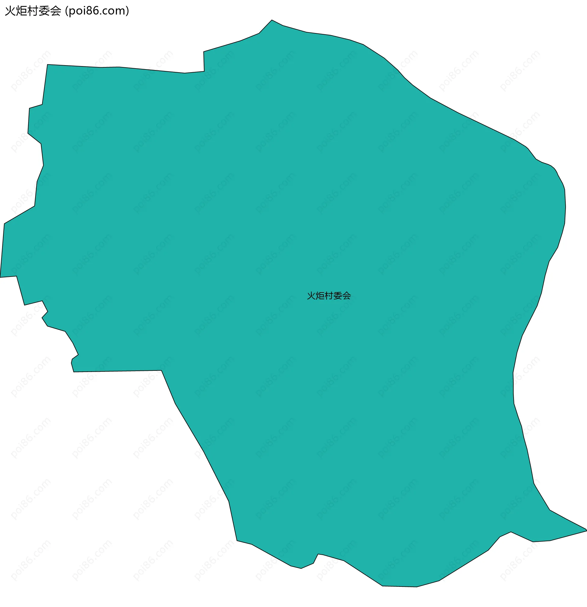 火炬村委会边界地图