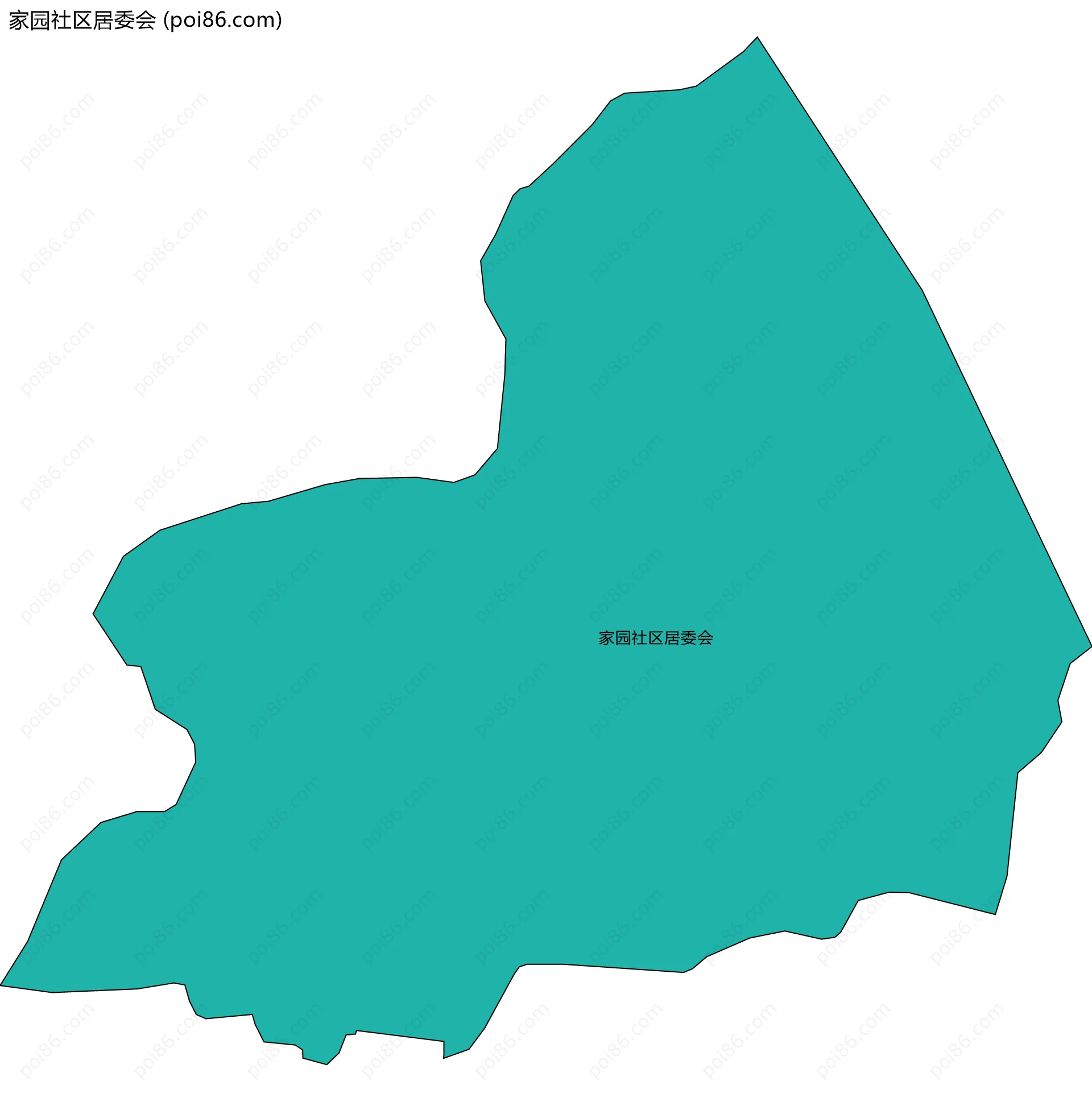 家园社区居委会边界地图