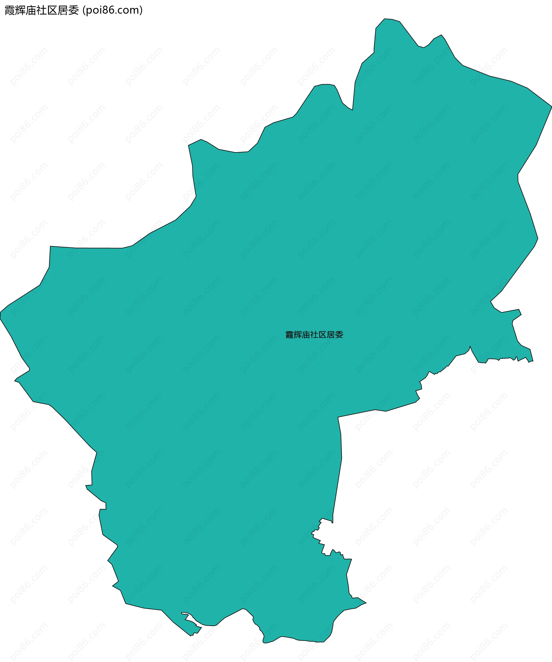 霞辉庙社区居委边界地图