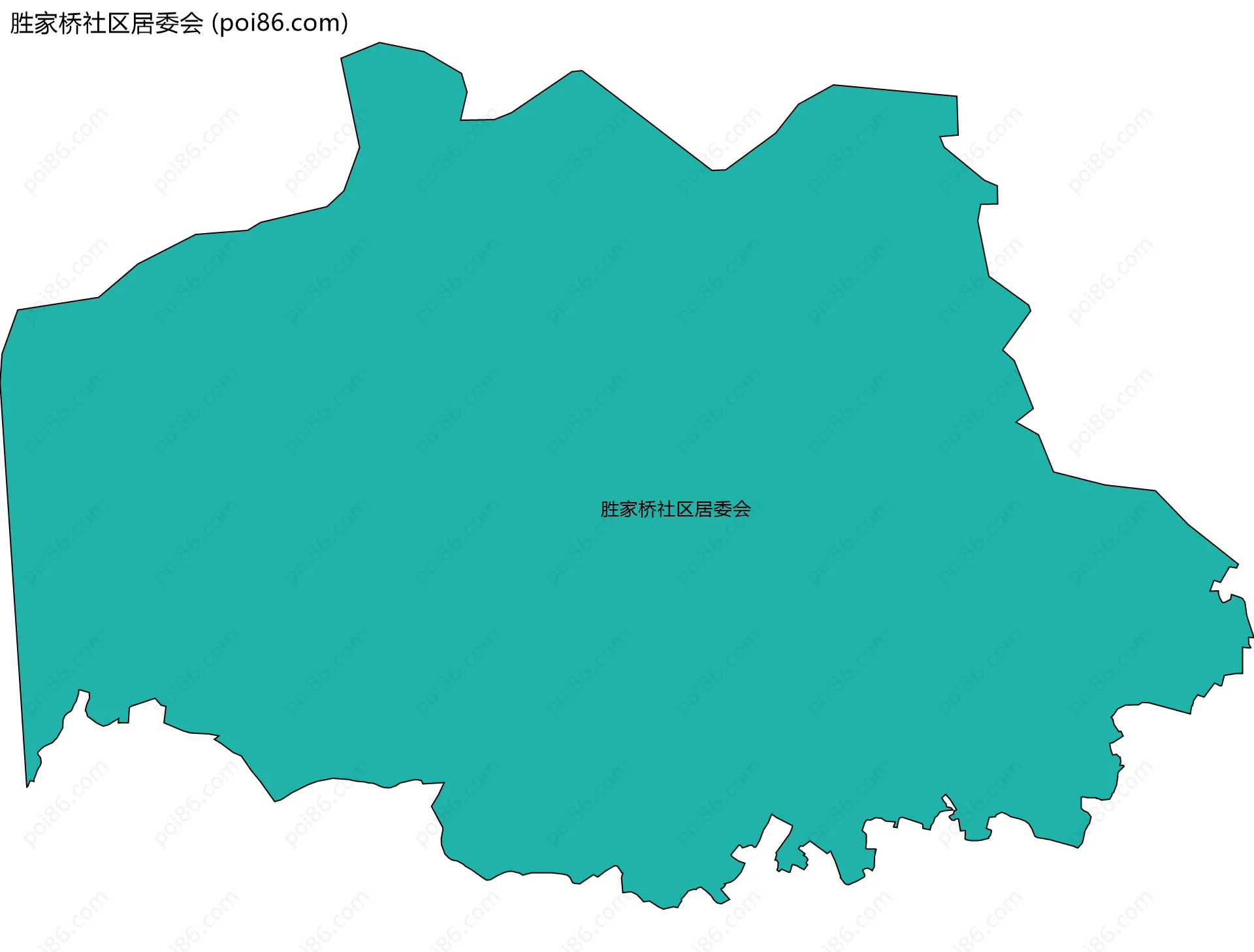 胜家桥社区居委会边界地图