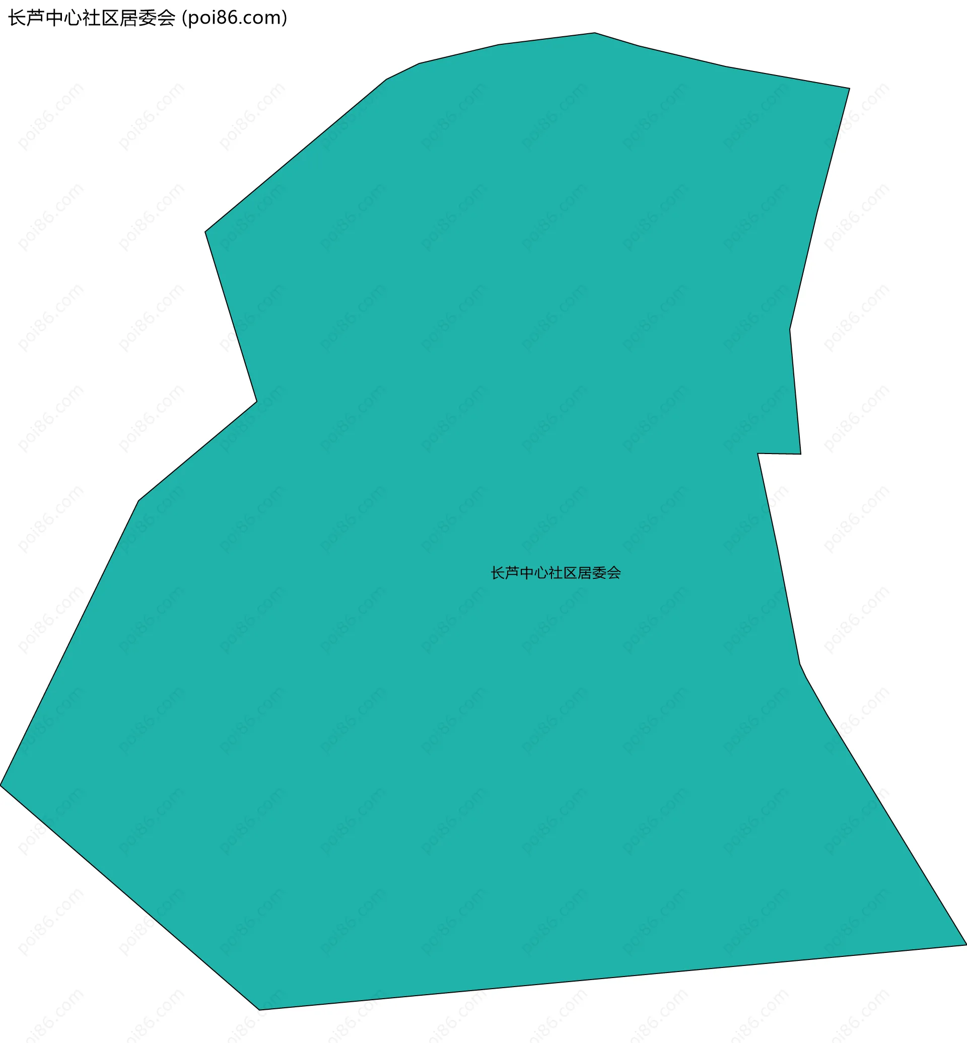 长芦中心社区居委会边界地图