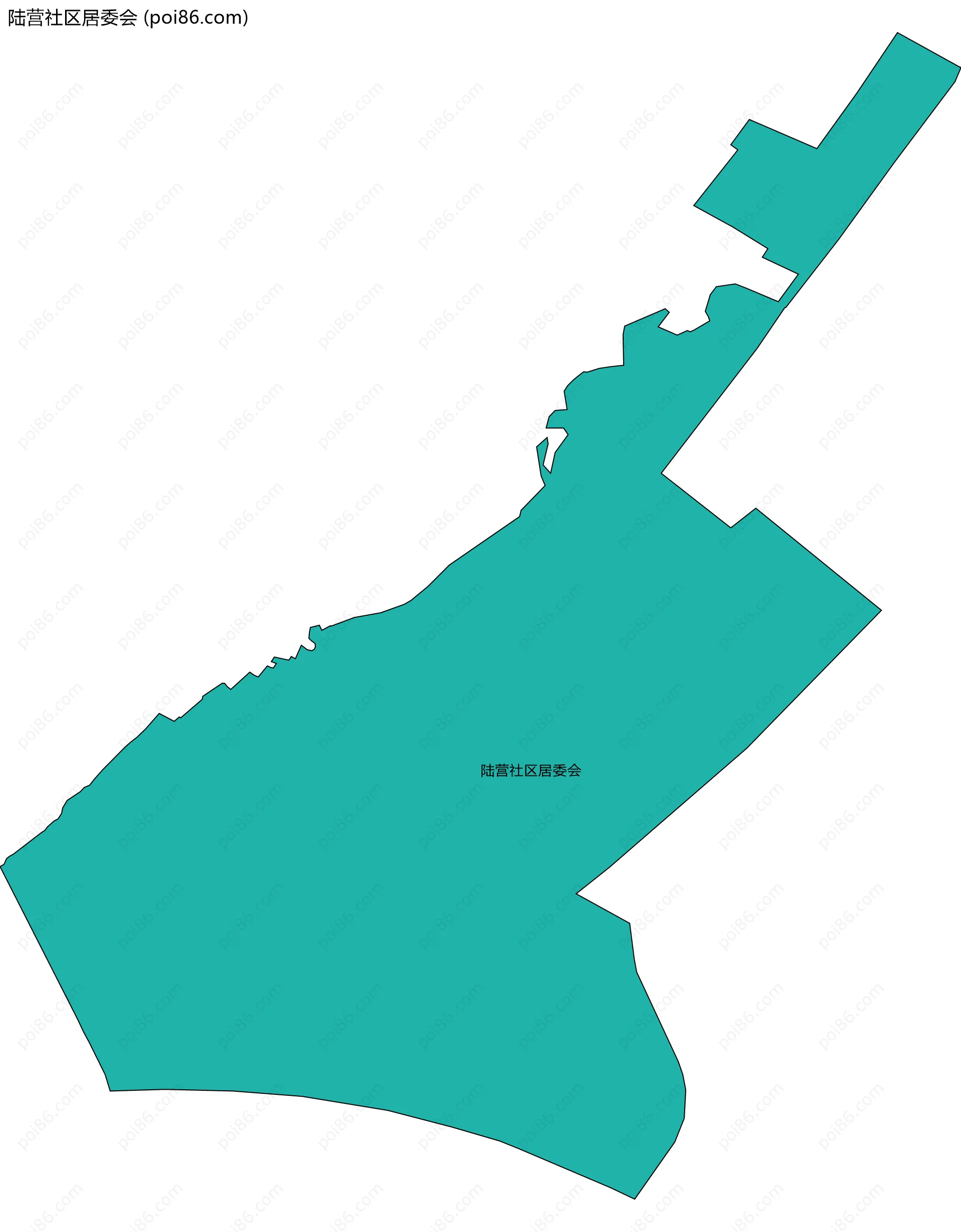 陆营社区居委会边界地图