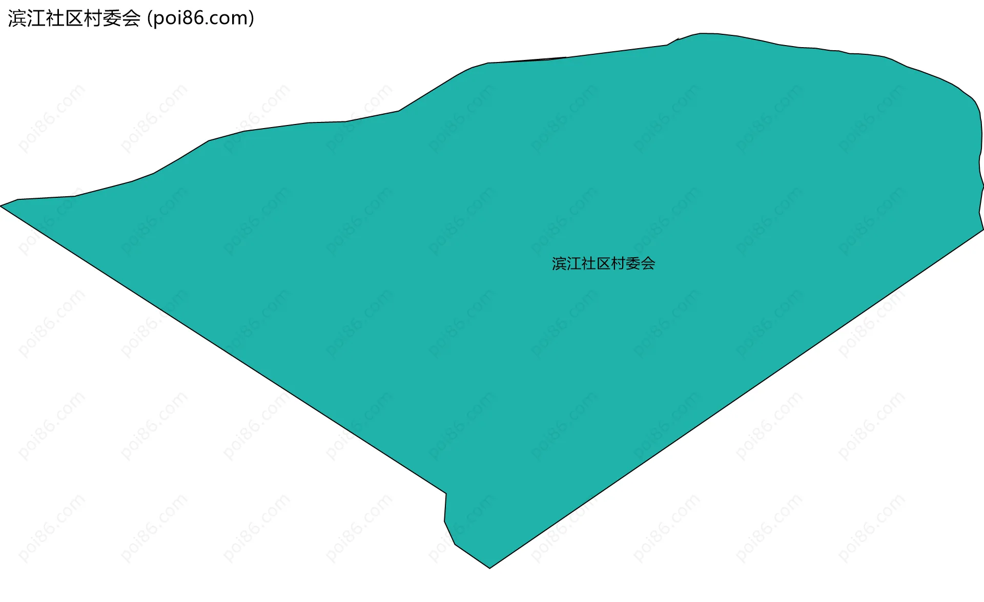 滨江社区村委会边界地图