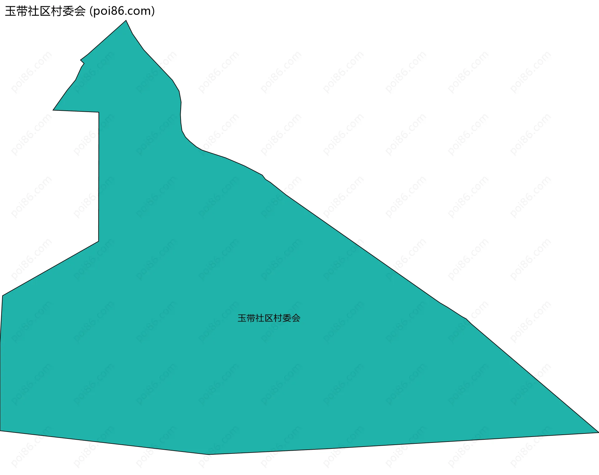 玉带社区村委会边界地图