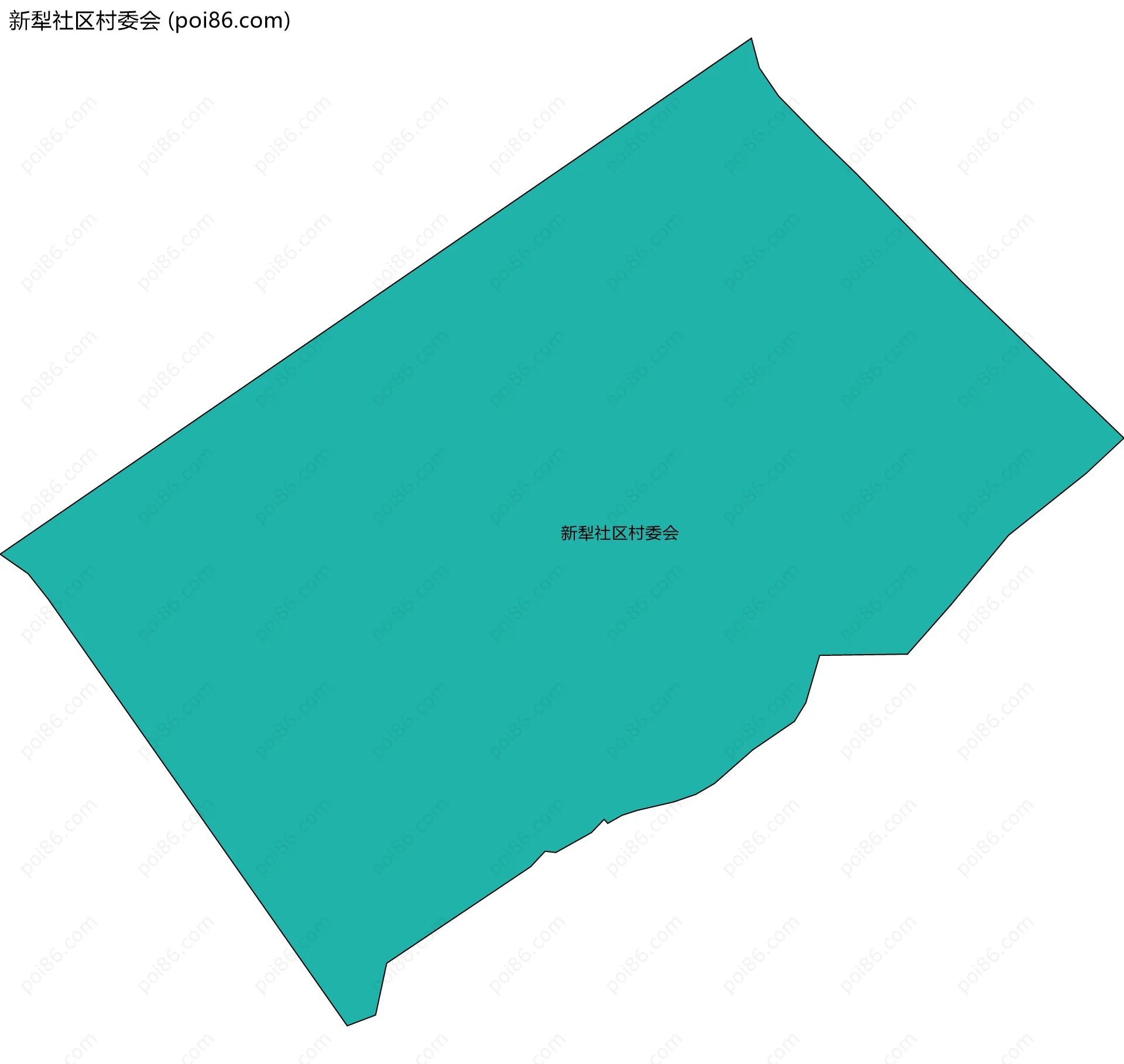 新犁社区村委会边界地图