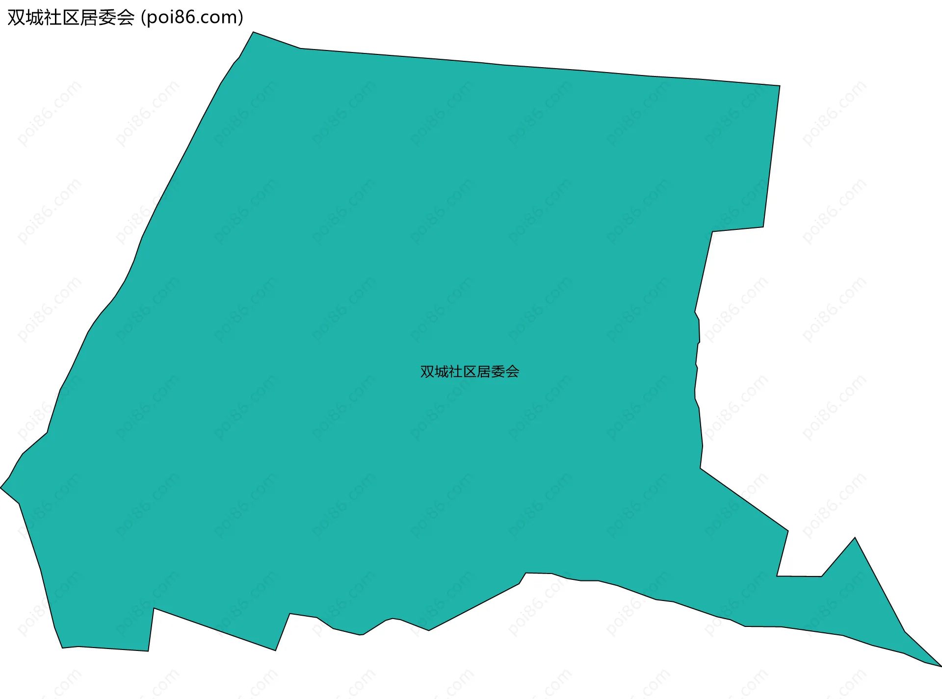 双城社区居委会边界地图