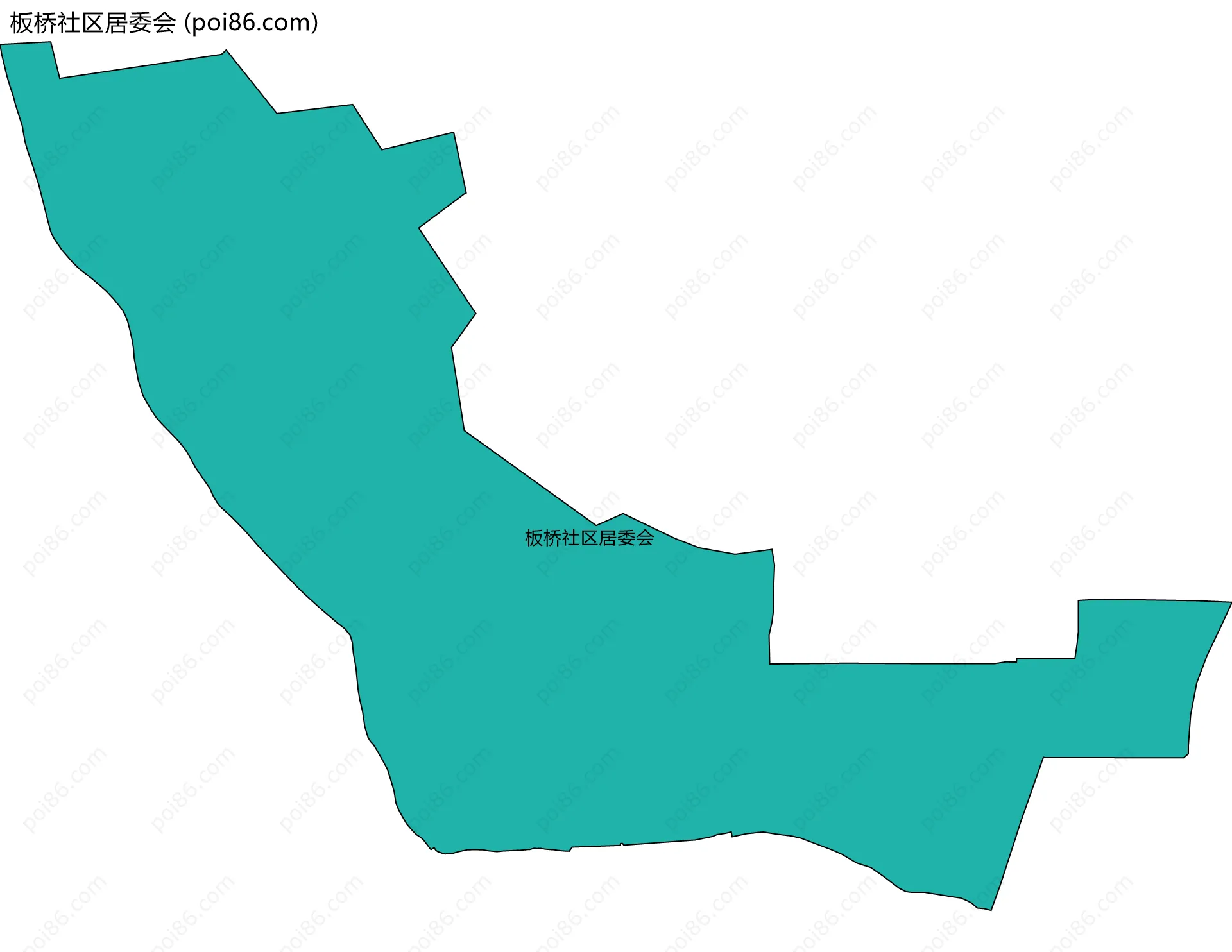 板桥社区居委会边界地图
