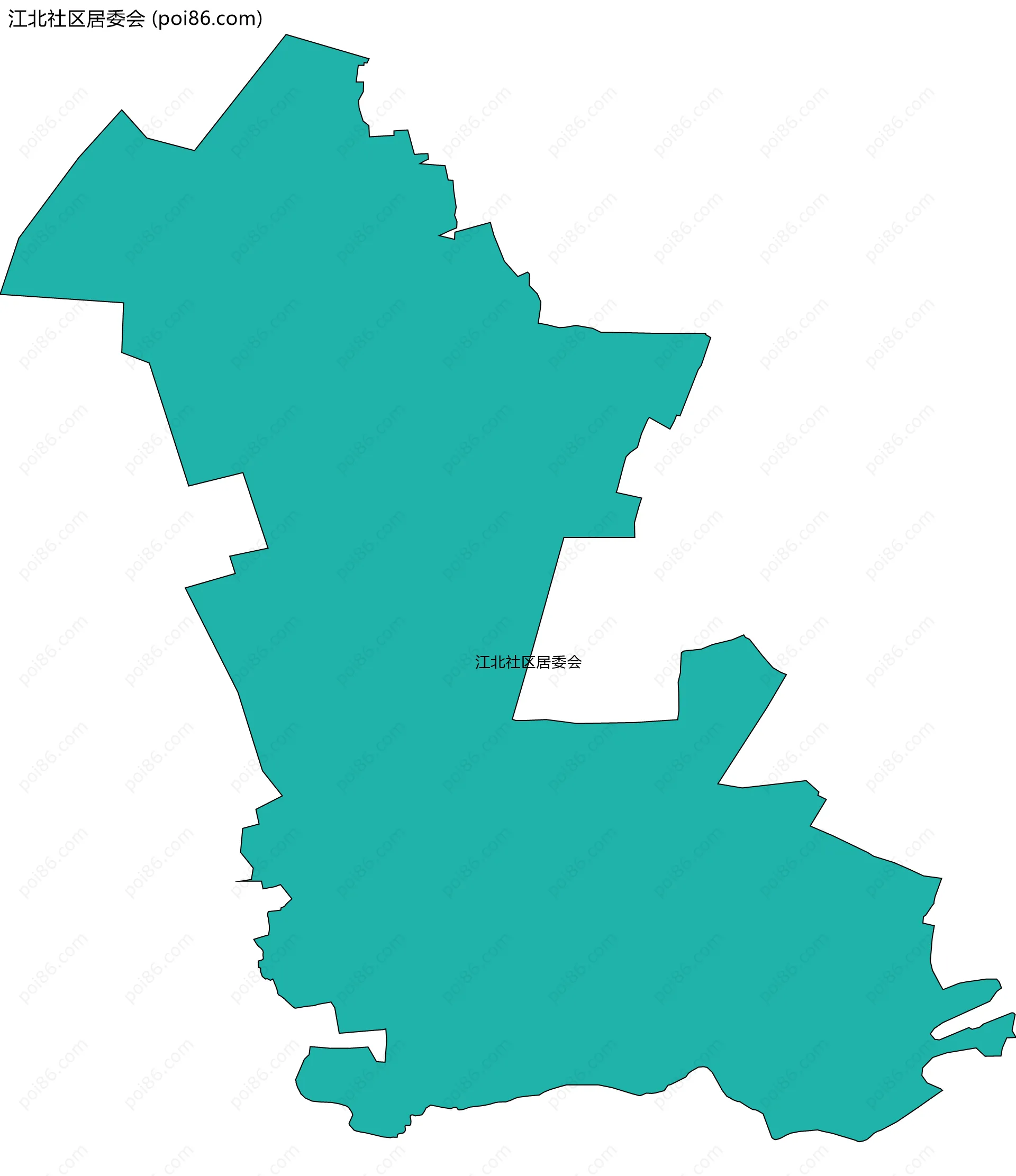 江北社区居委会边界地图