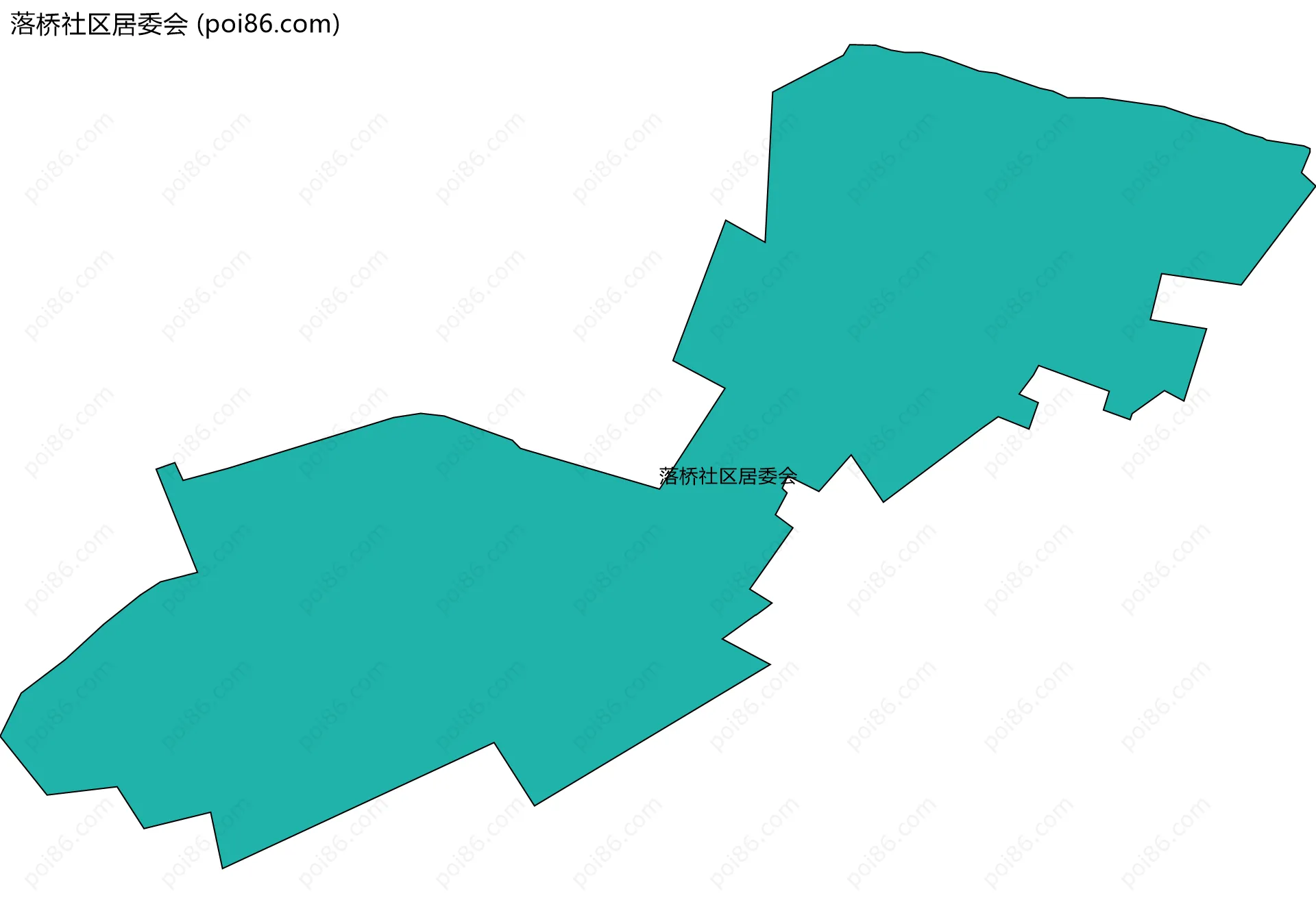 落桥社区居委会边界地图