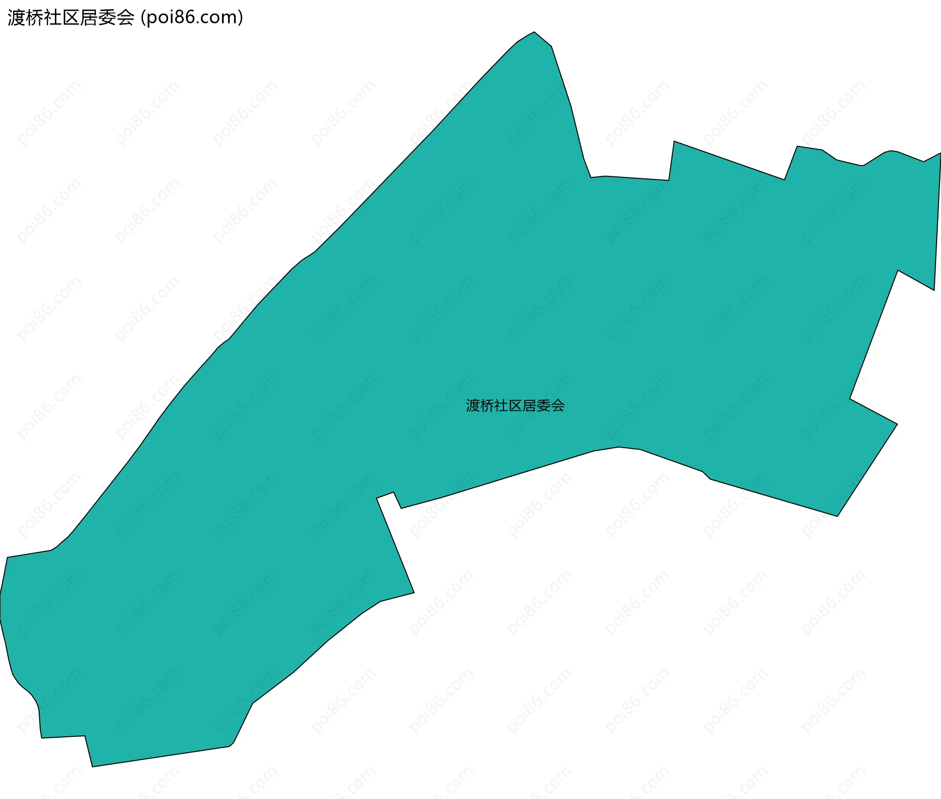 渡桥社区居委会边界地图
