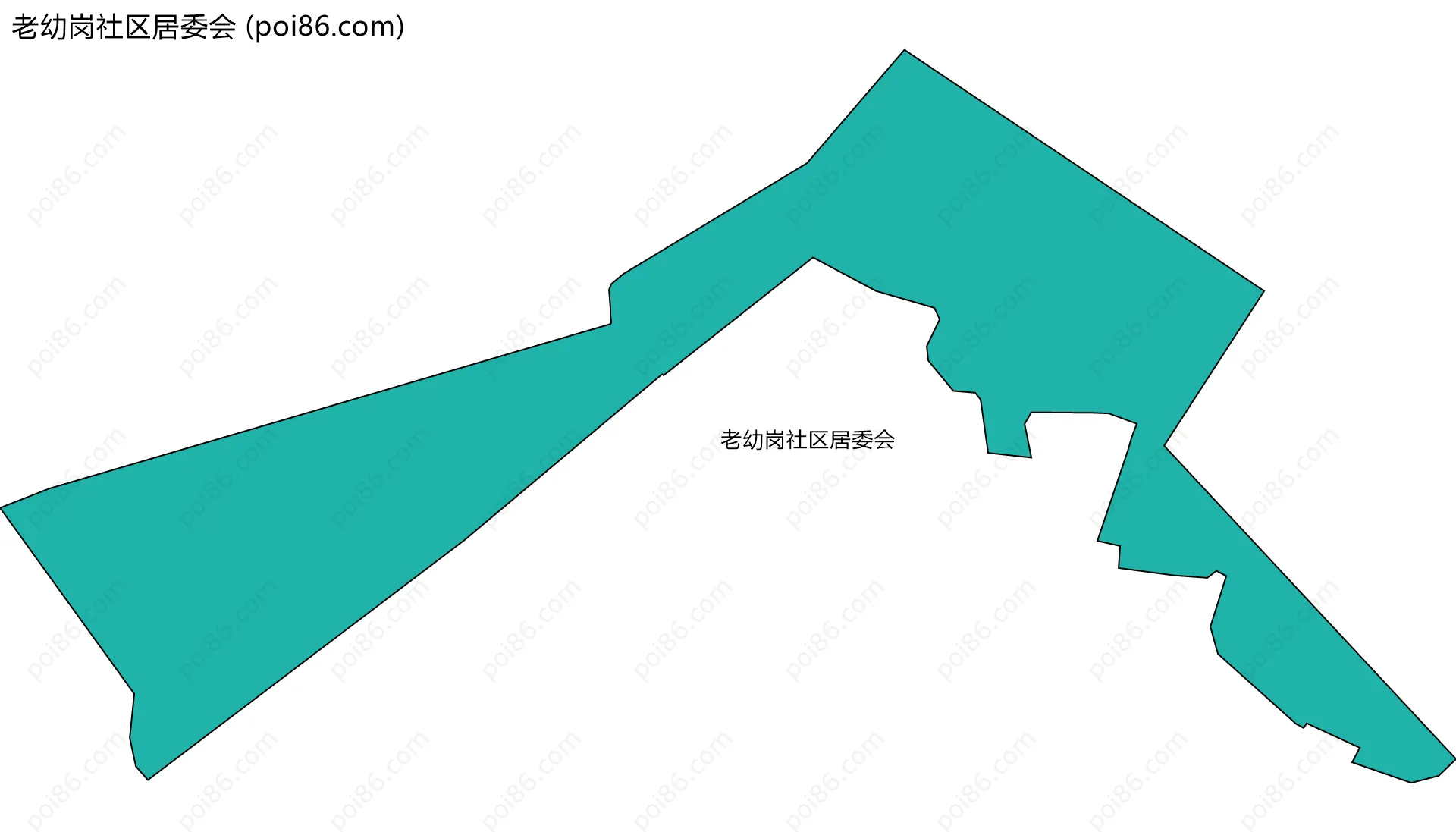 老幼岗社区居委会边界地图