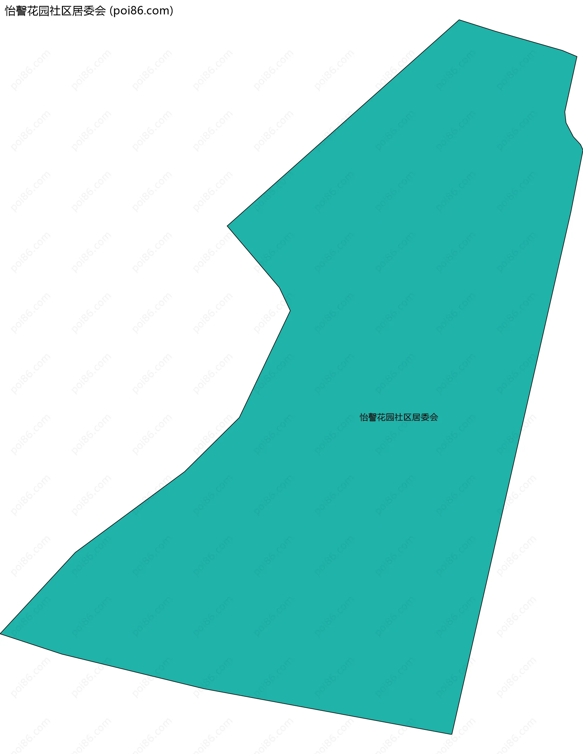 怡謦花园社区居委会边界地图