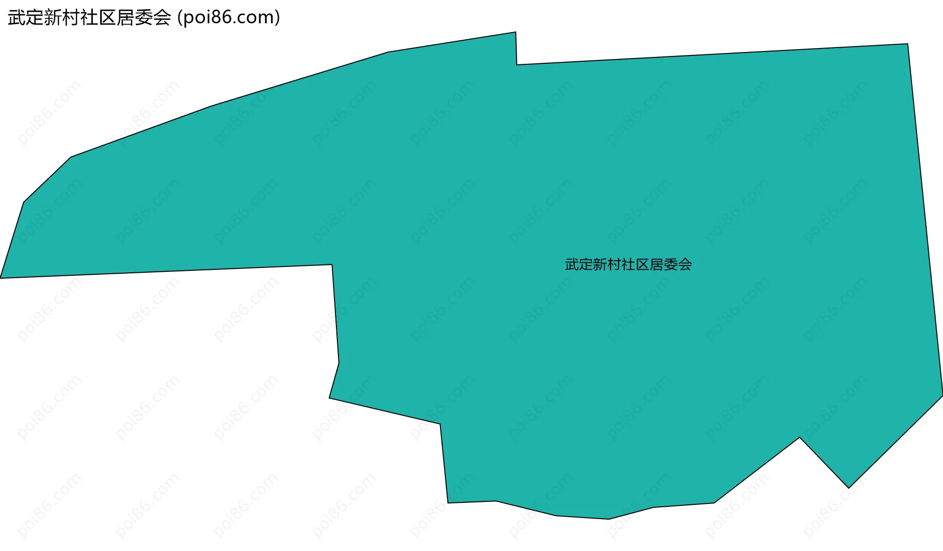 武定新村社区居委会边界地图