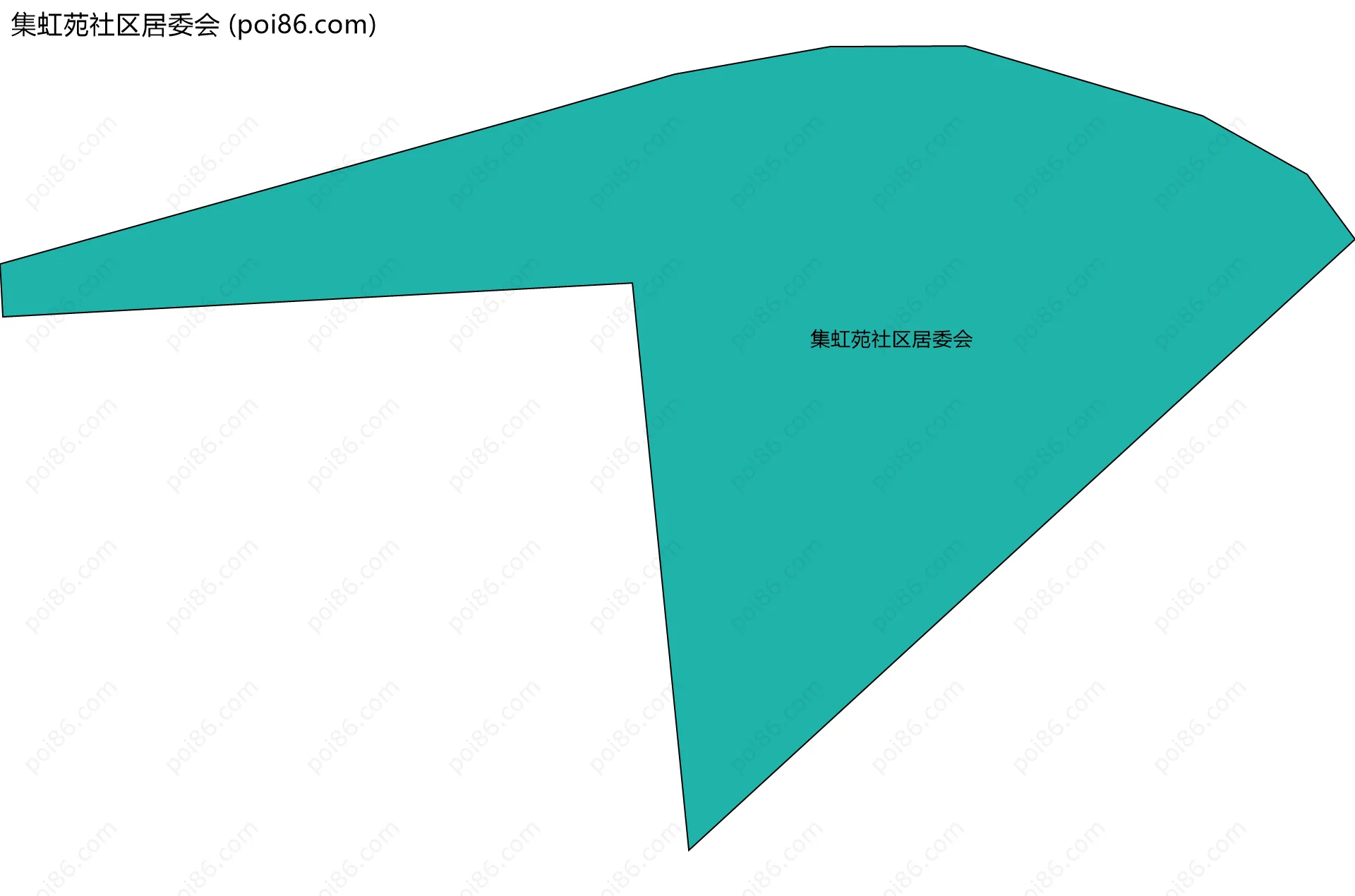 集虹苑社区居委会边界地图