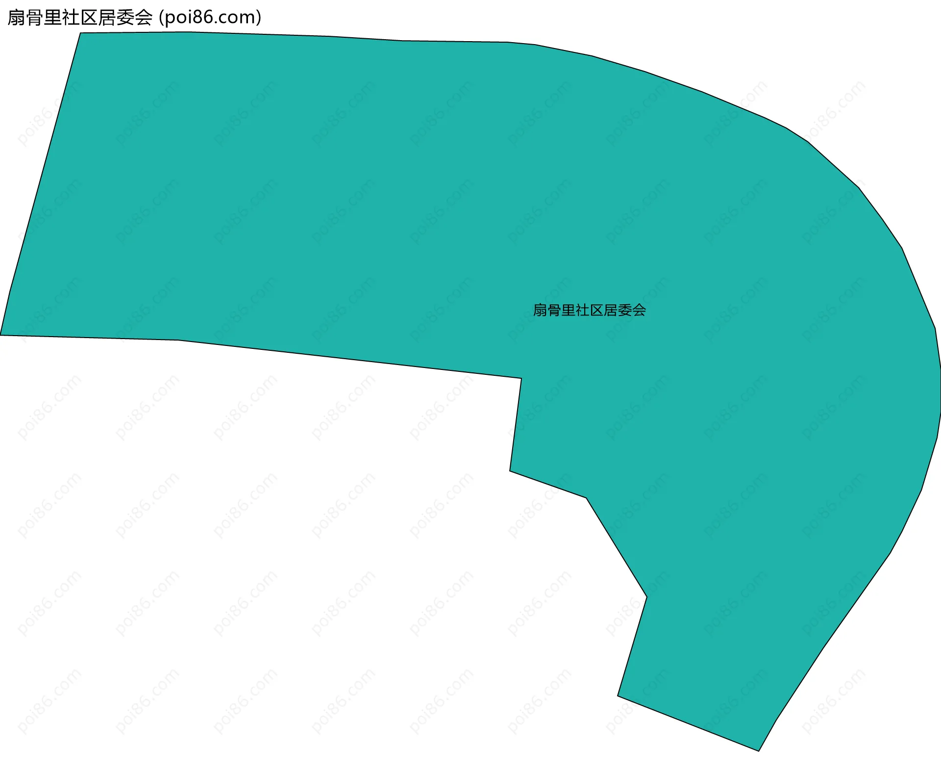 扇骨里社区居委会边界地图