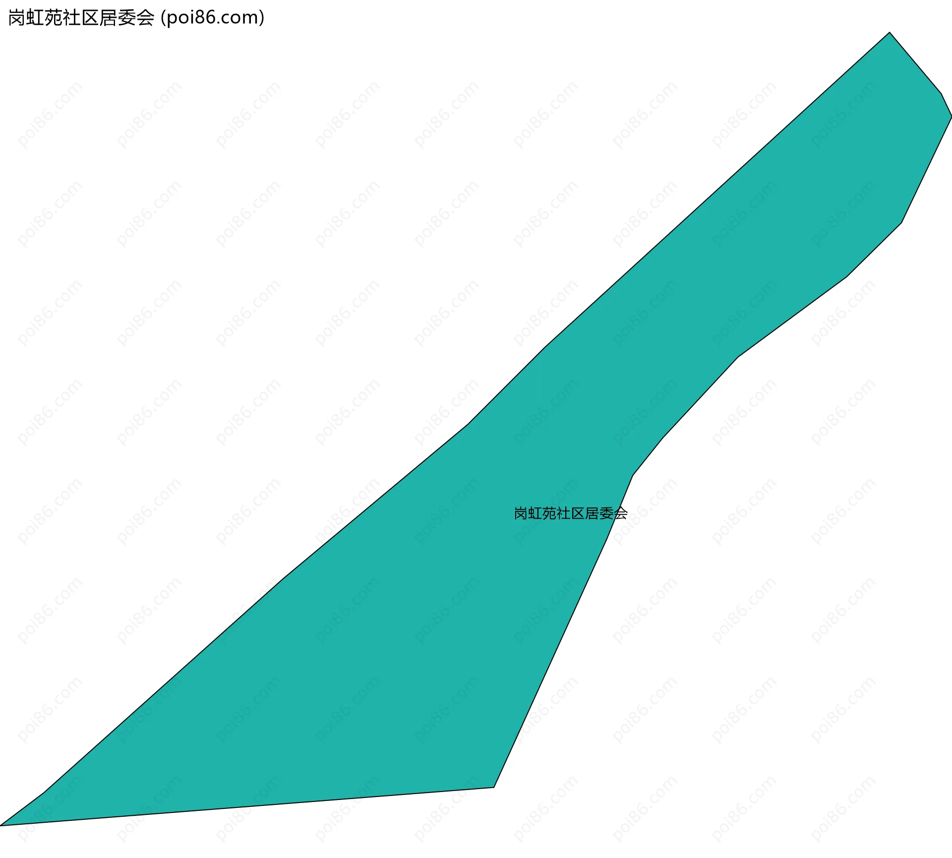 岗虹苑社区居委会边界地图
