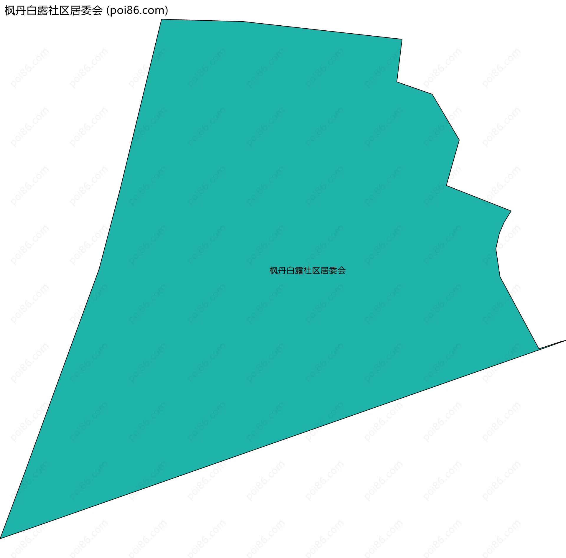 枫丹白露社区居委会边界地图