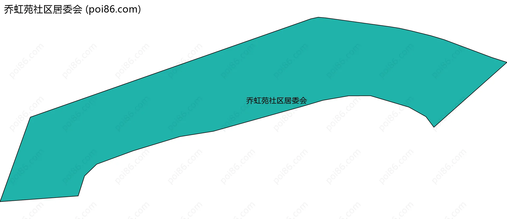 乔虹苑社区居委会边界地图