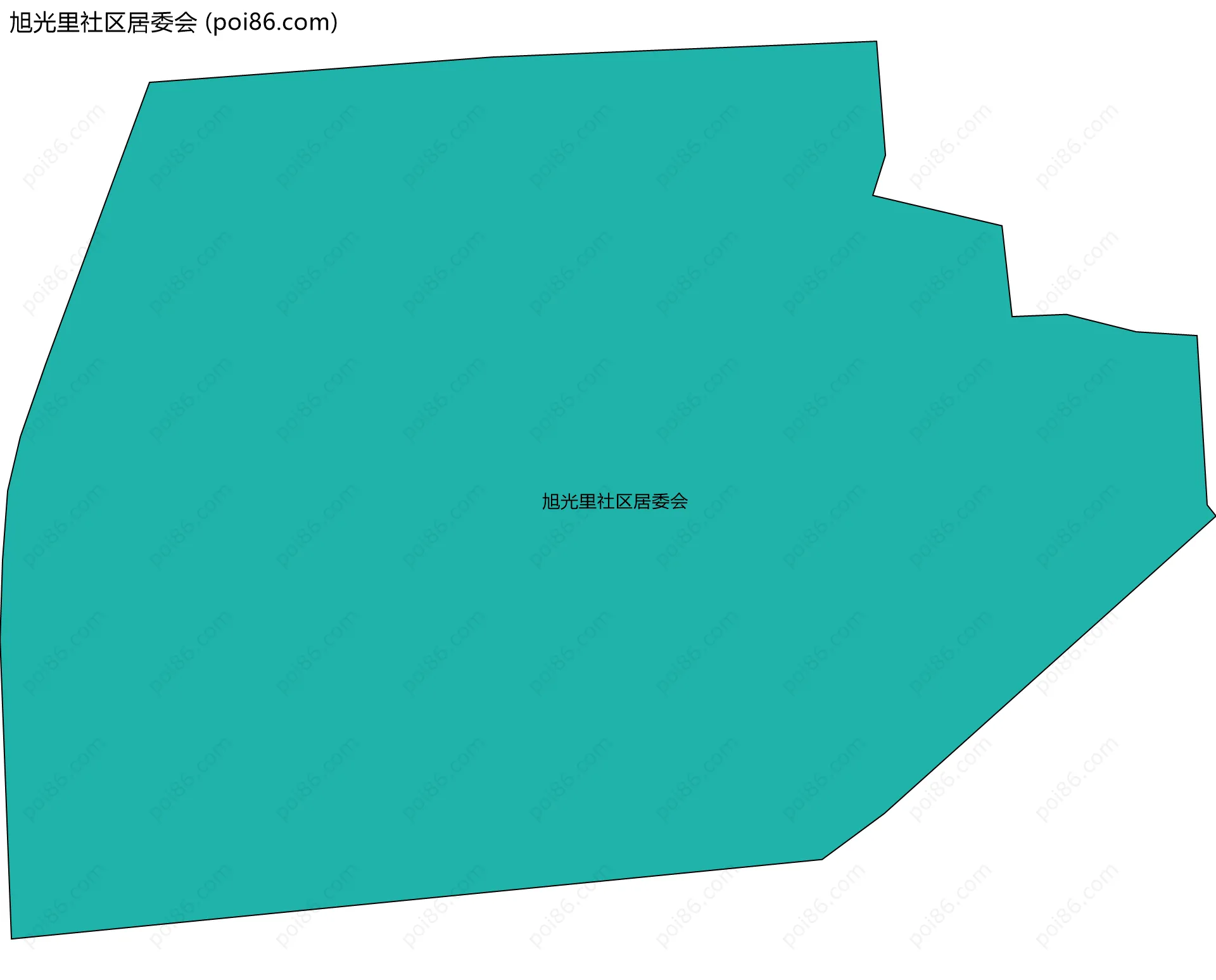 旭光里社区居委会边界地图