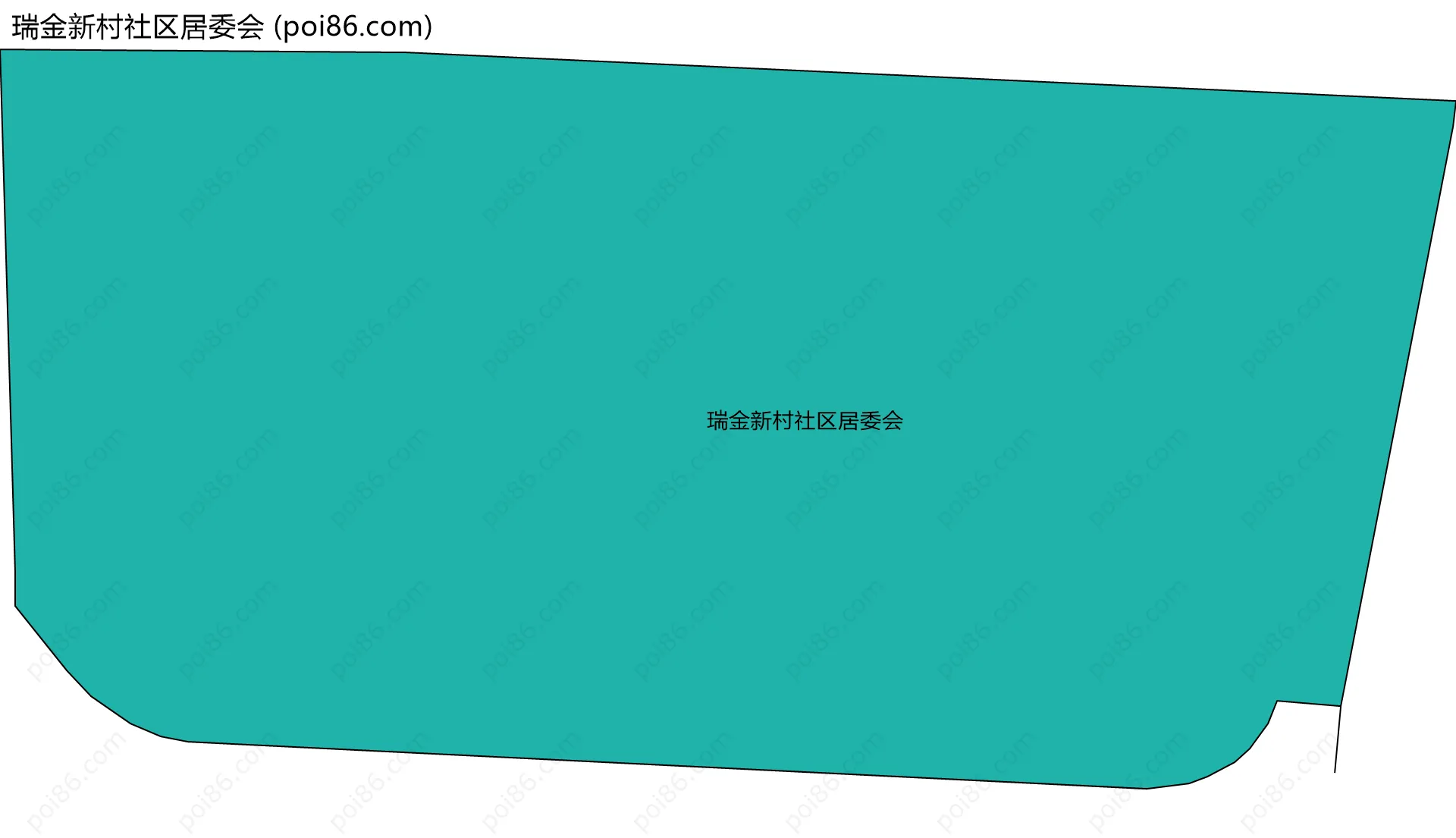 瑞金新村社区居委会边界地图