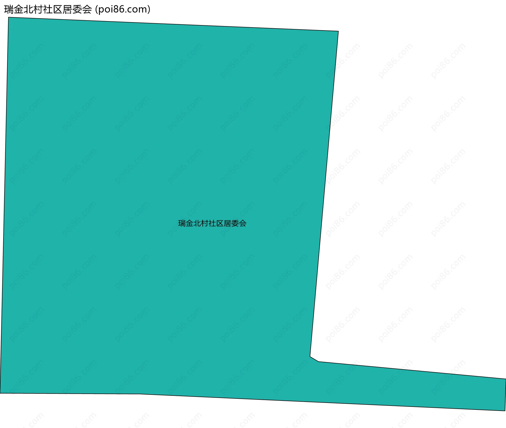 瑞金北村社区居委会边界地图