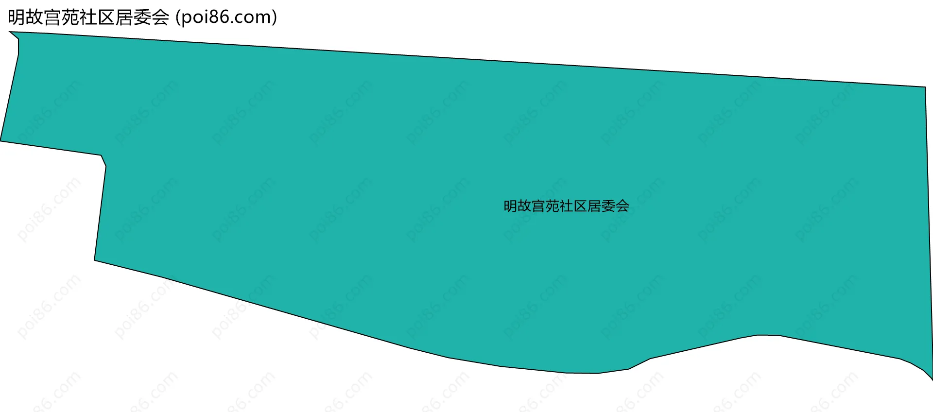 明故宫苑社区居委会边界地图