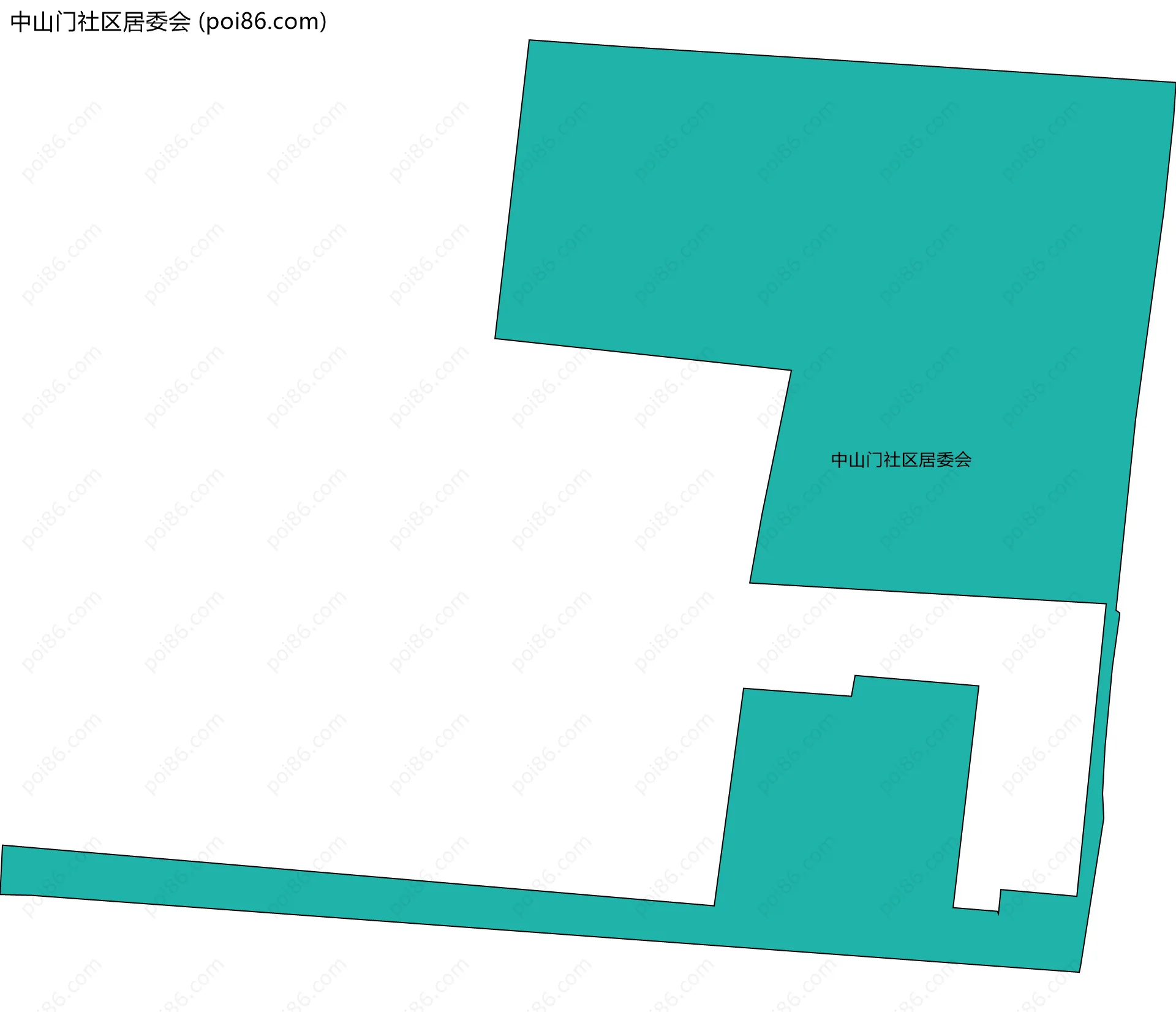中山门社区居委会边界地图