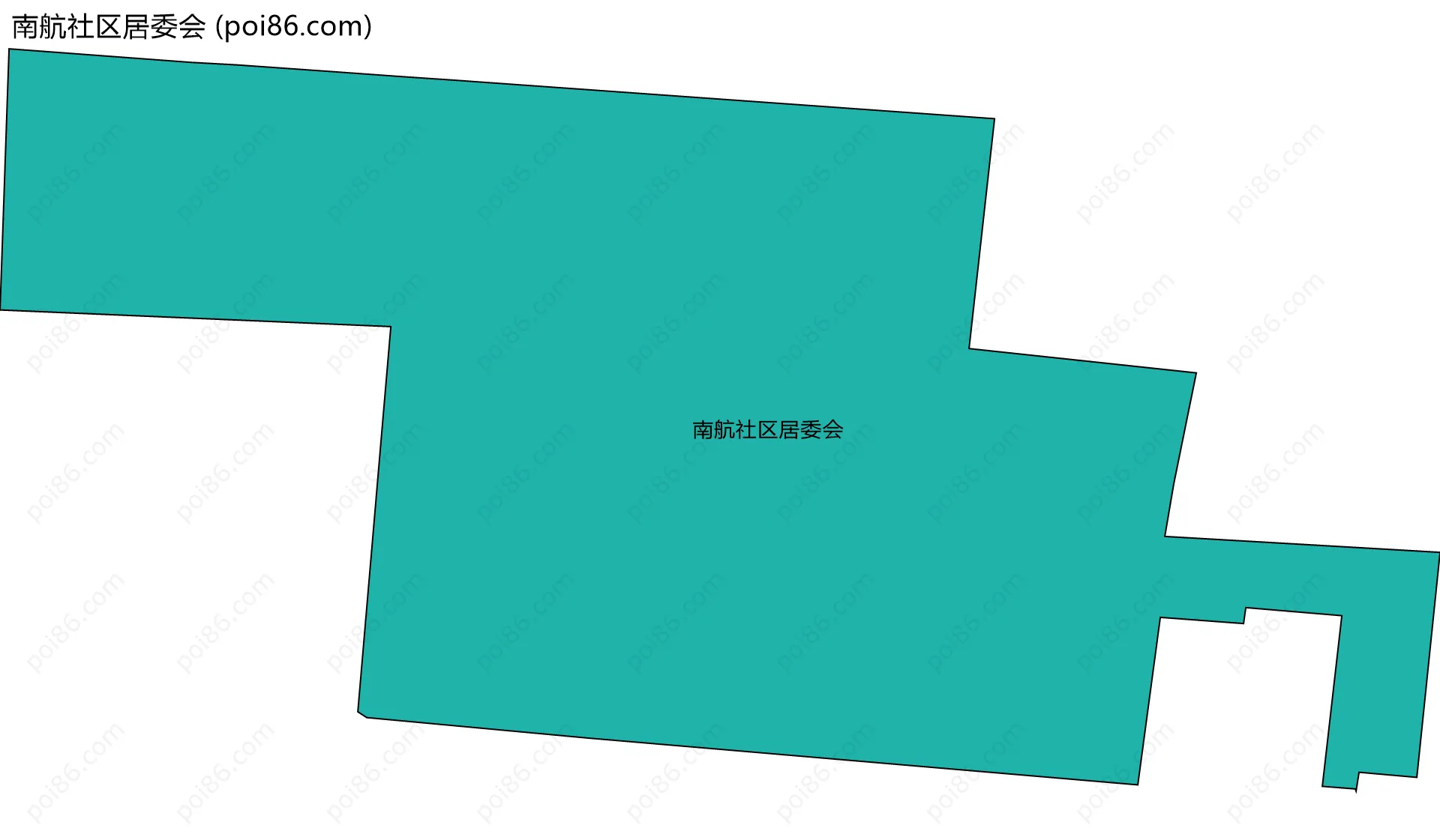 南航社区居委会边界地图