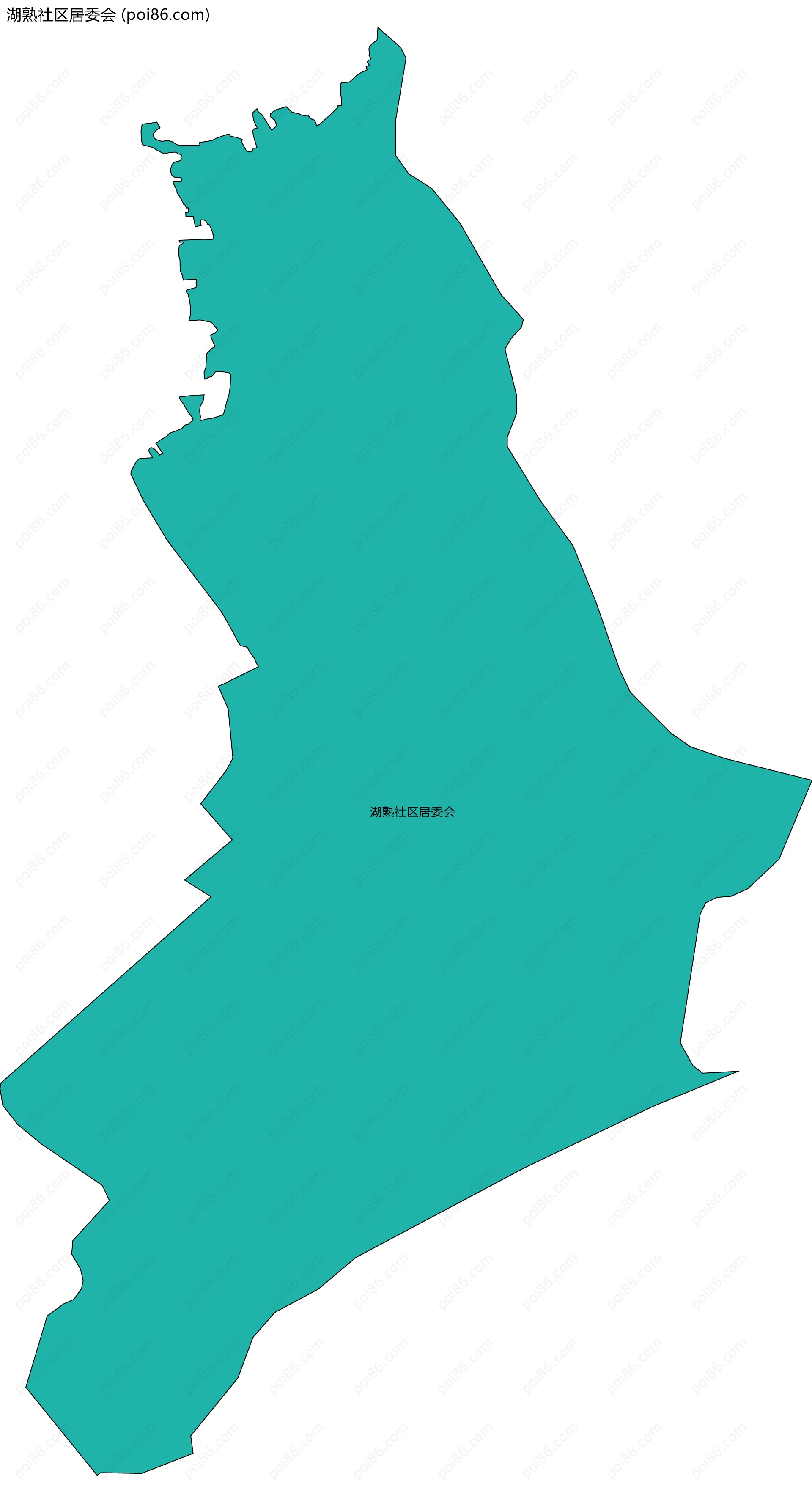 湖熟社区居委会边界地图