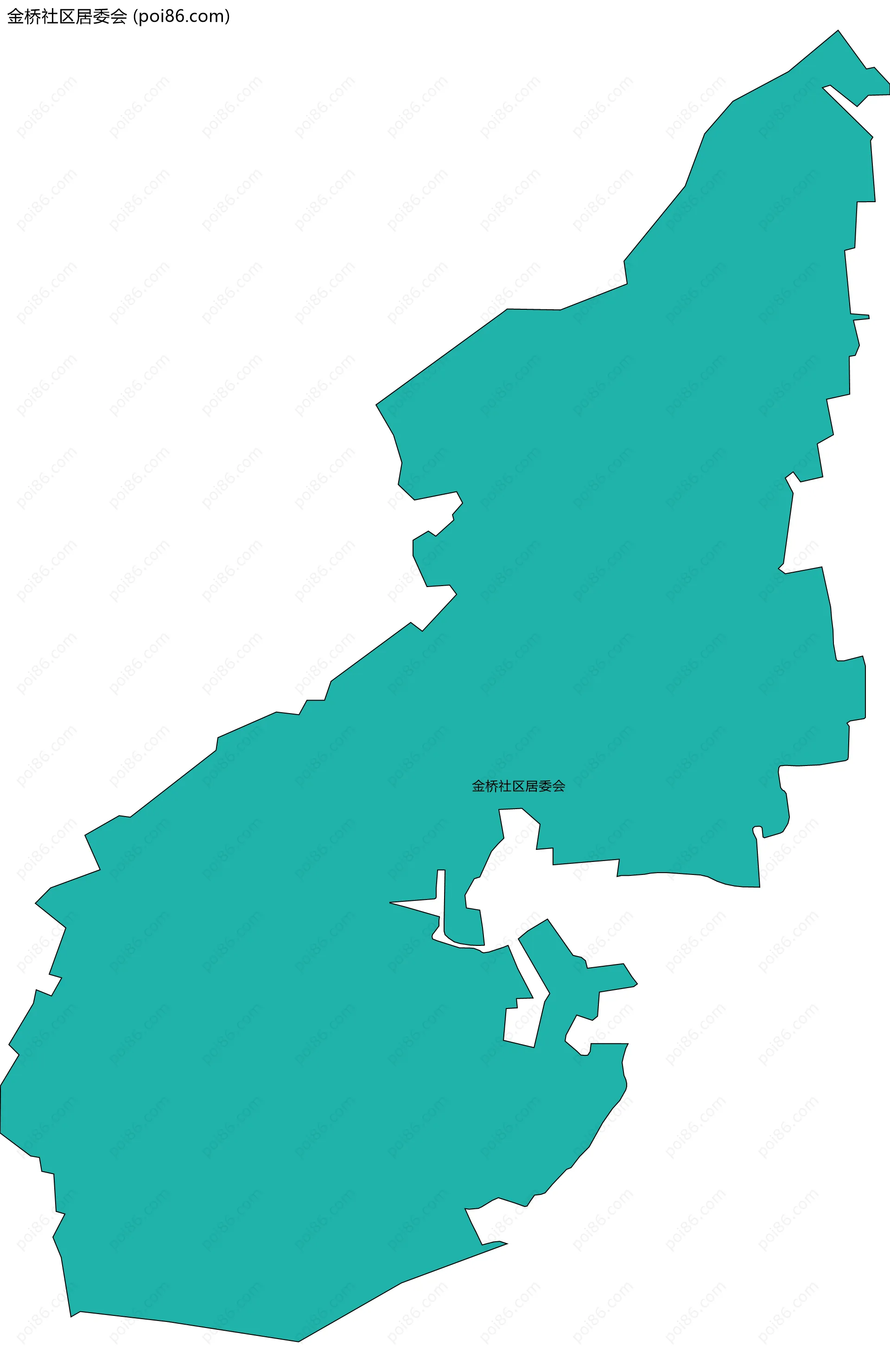 金桥社区居委会边界地图