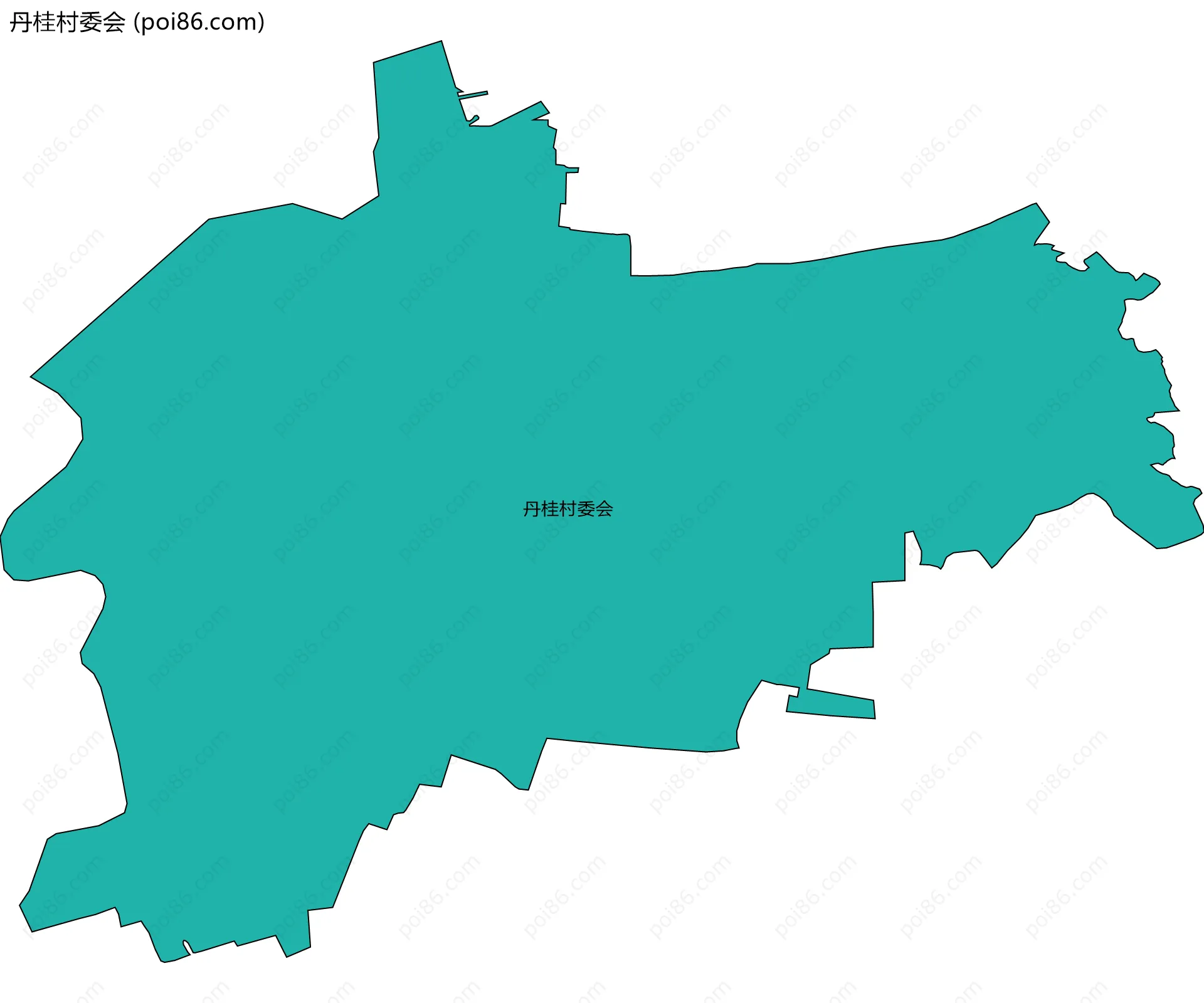 丹桂村委会边界地图