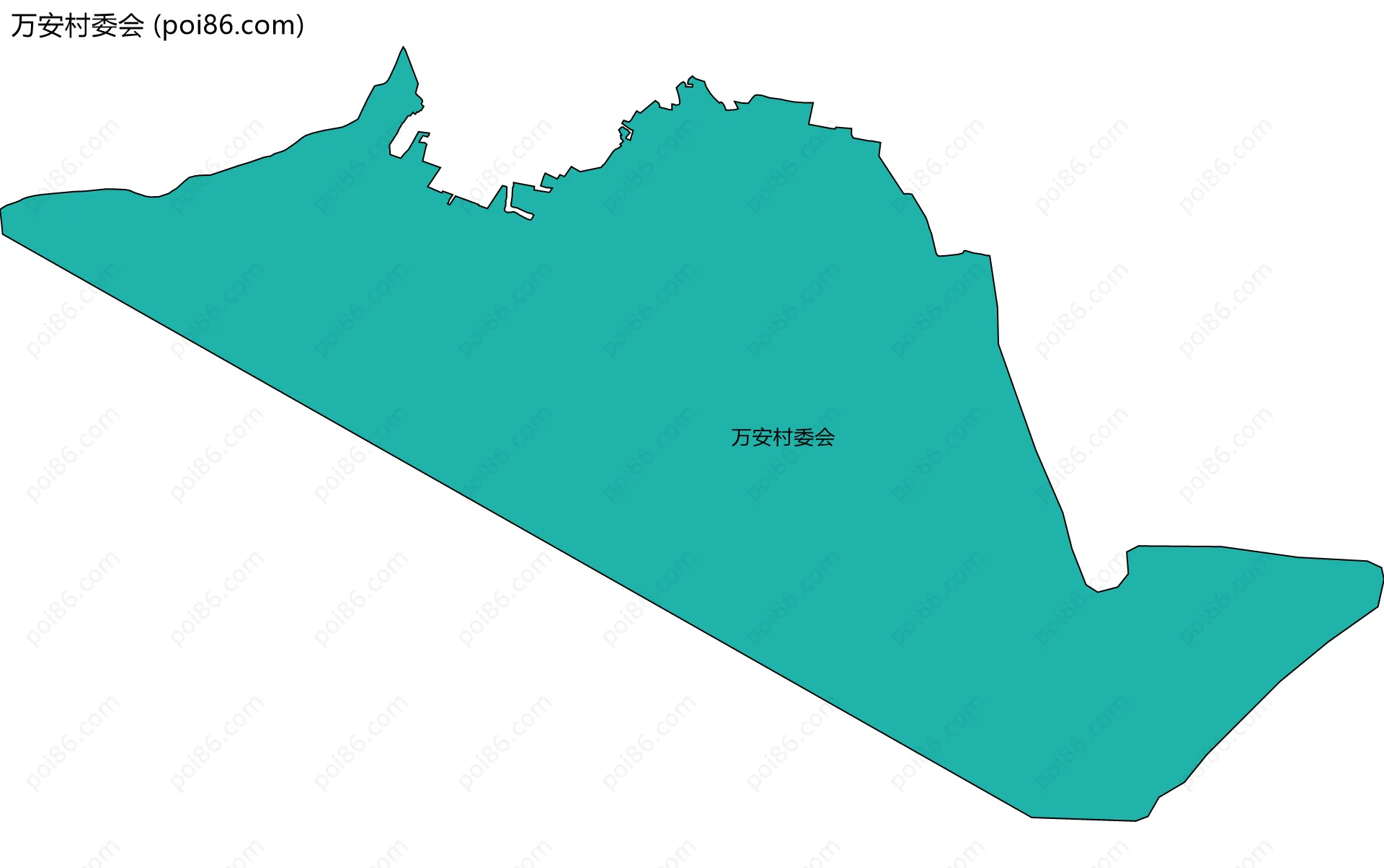 万安村委会边界地图