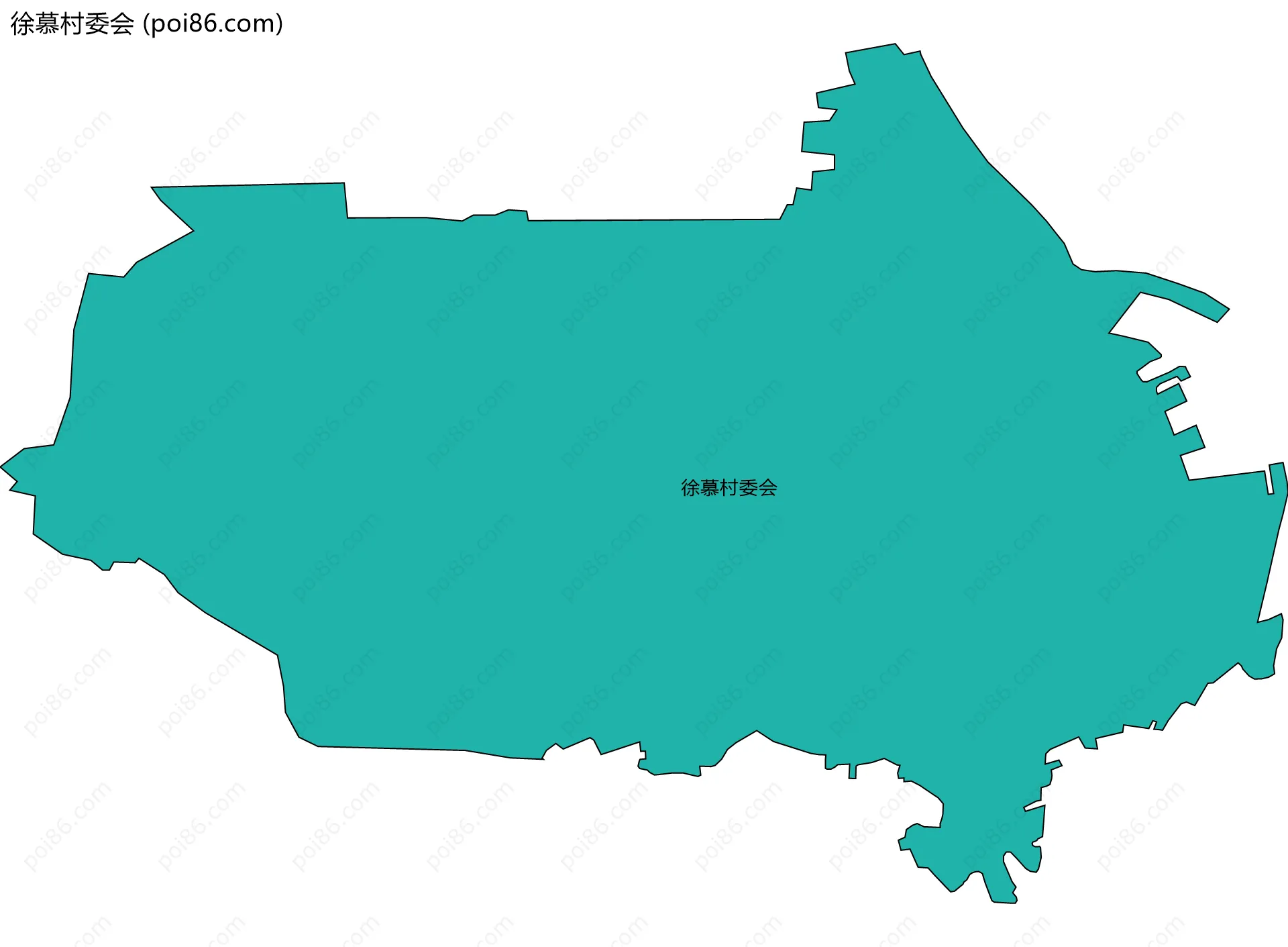 徐慕村委会边界地图