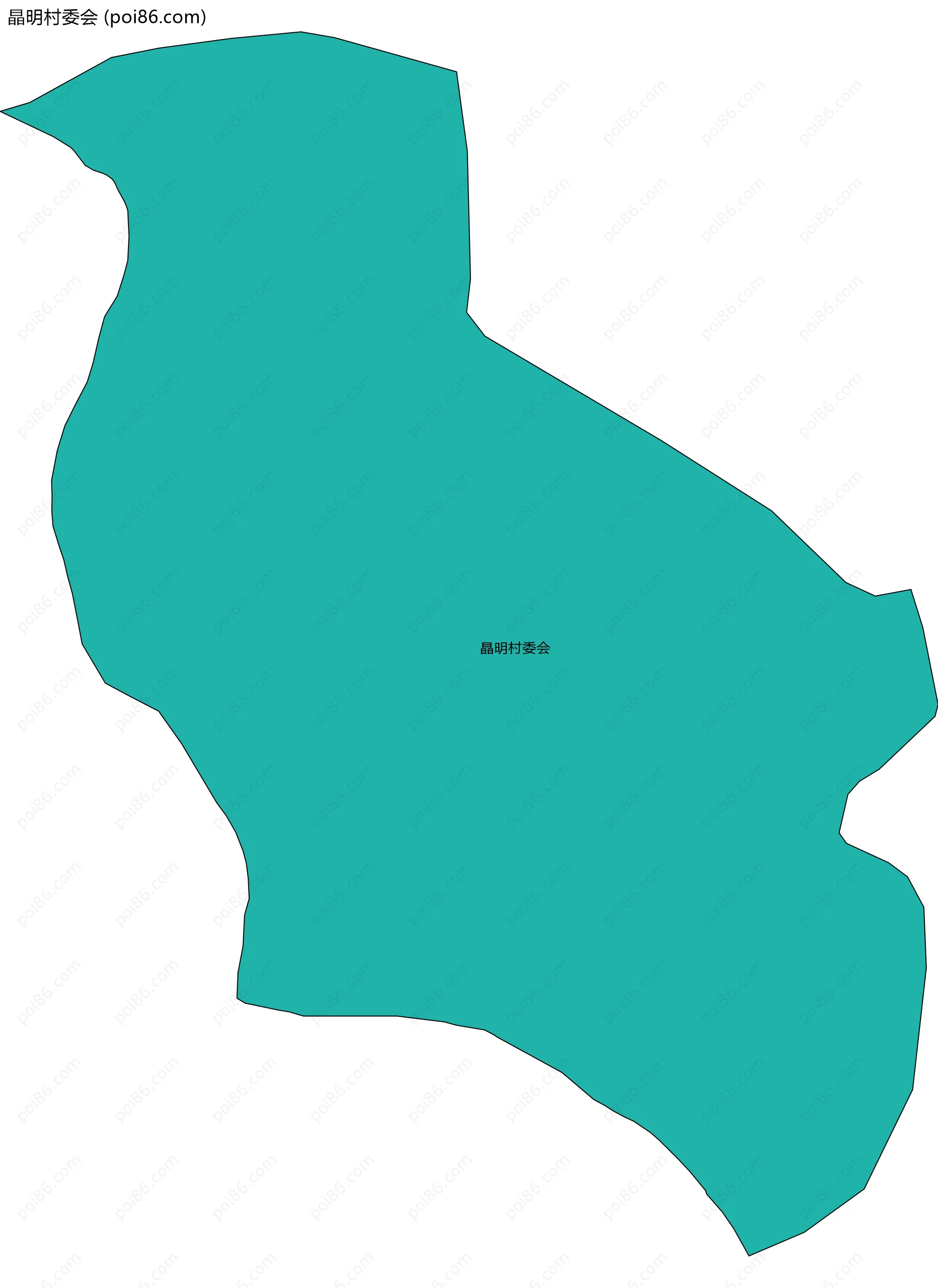 晶明村委会边界地图