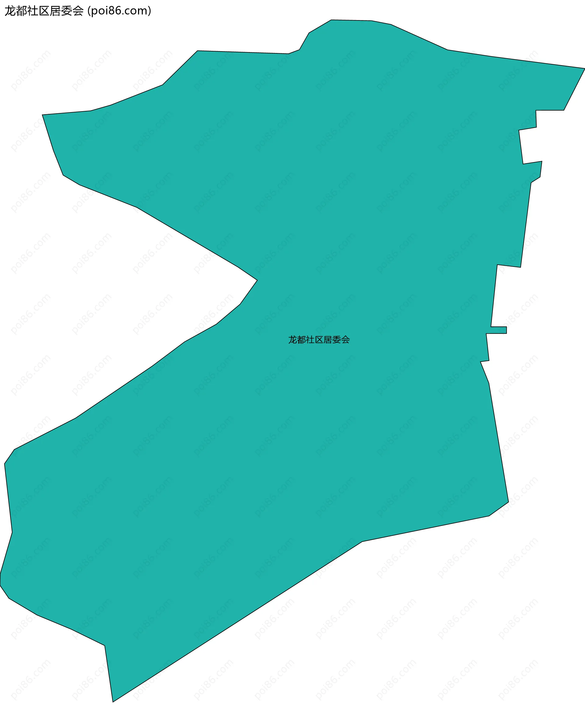 龙都社区居委会边界地图