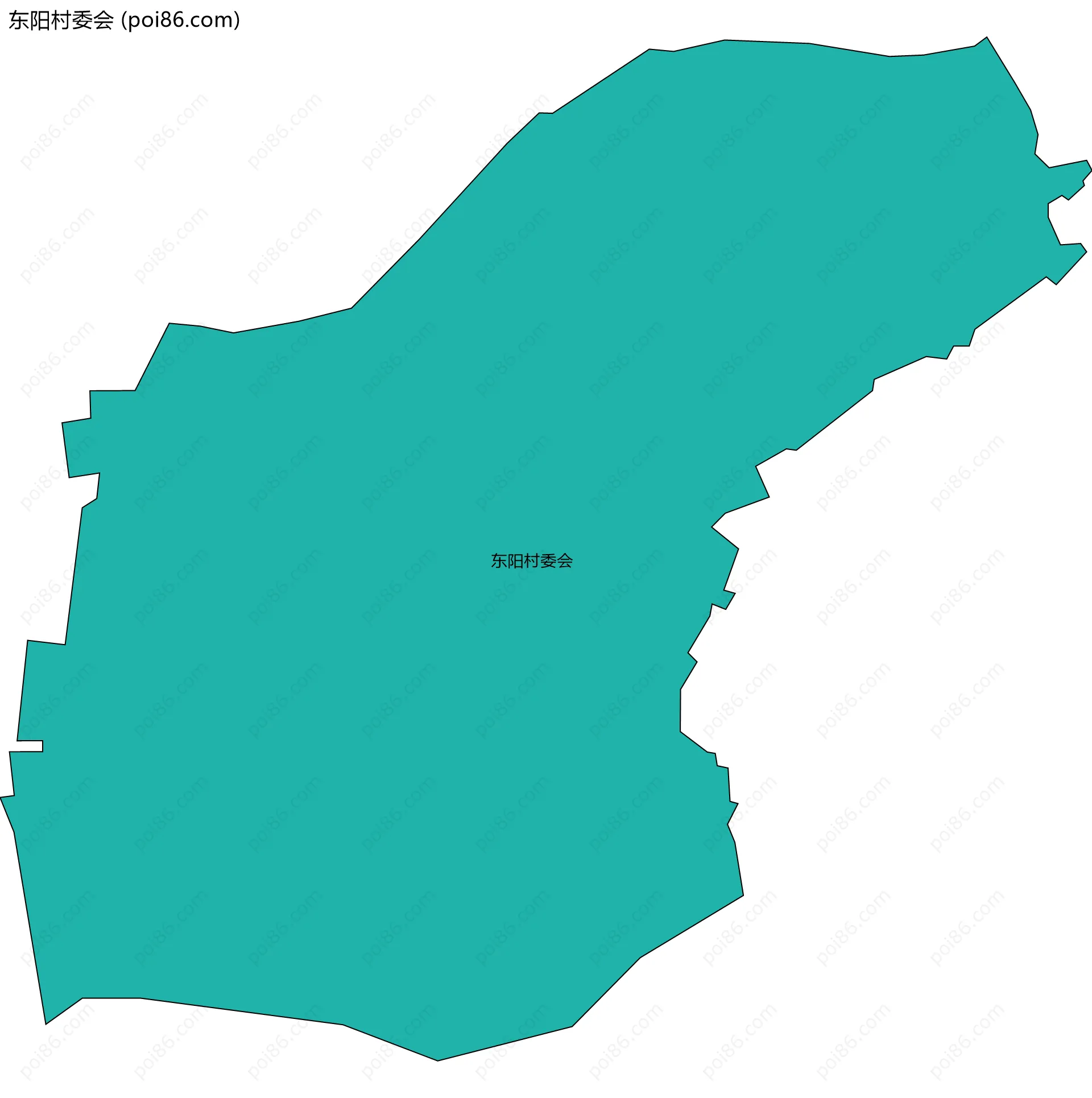 东阳村委会边界地图