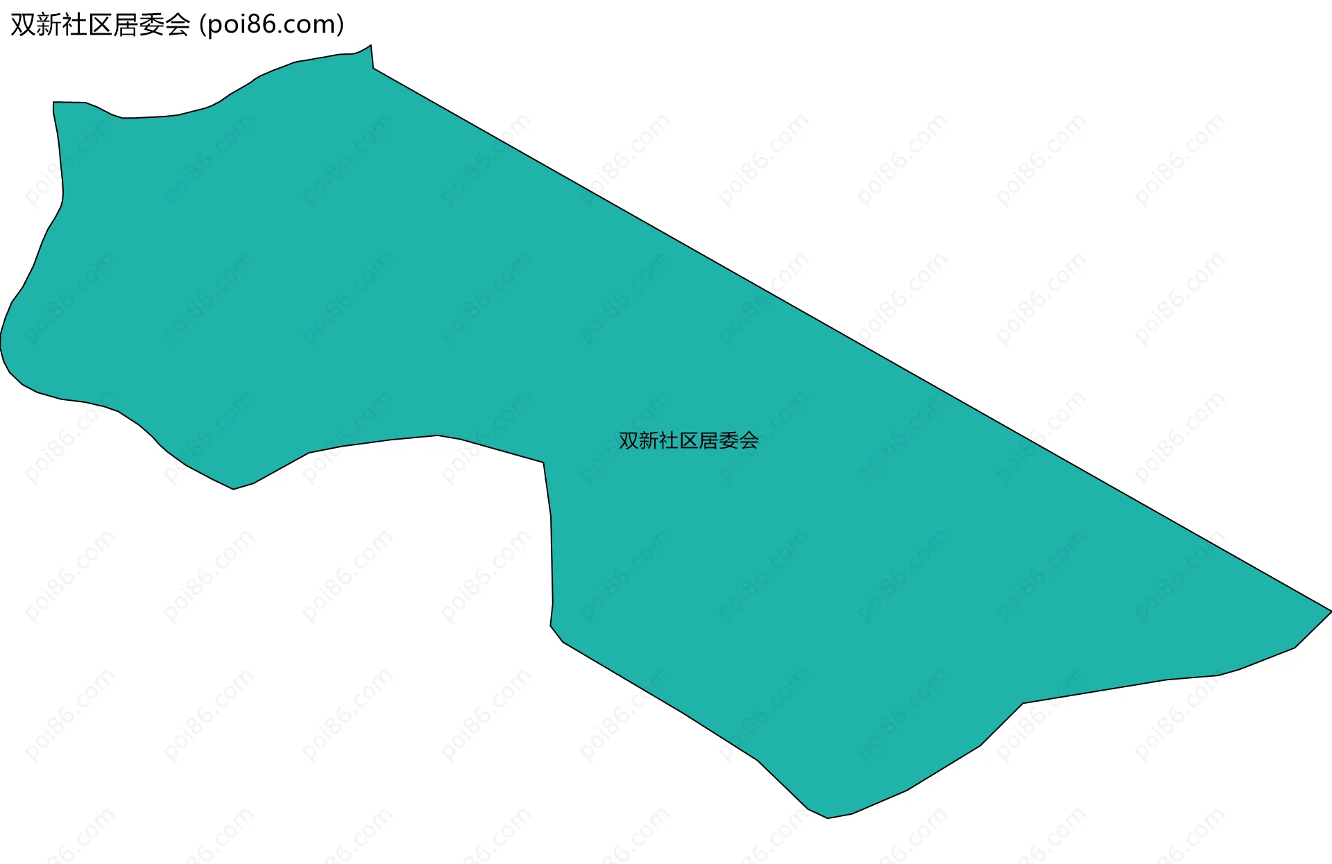 双新社区居委会边界地图