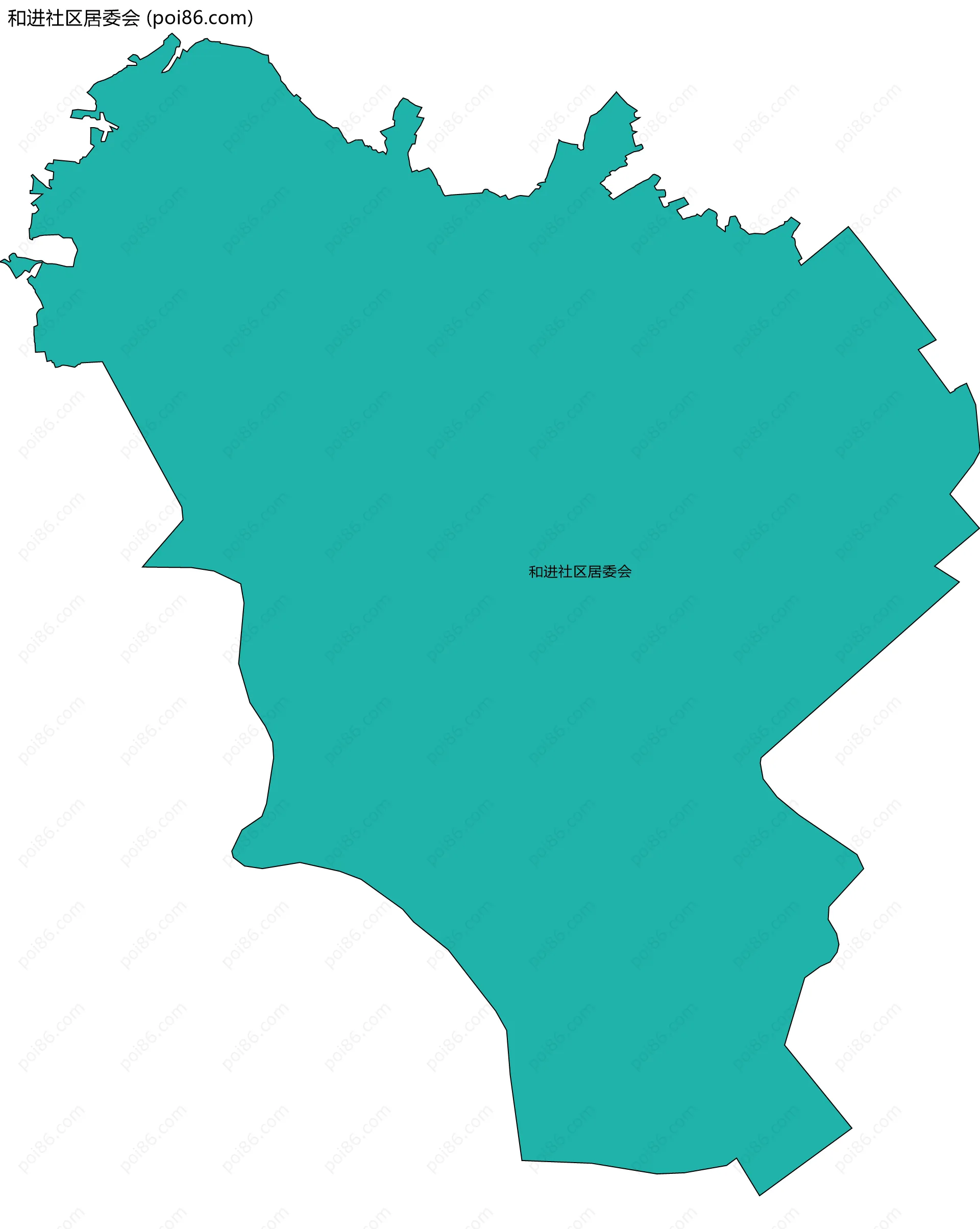 和进社区居委会边界地图