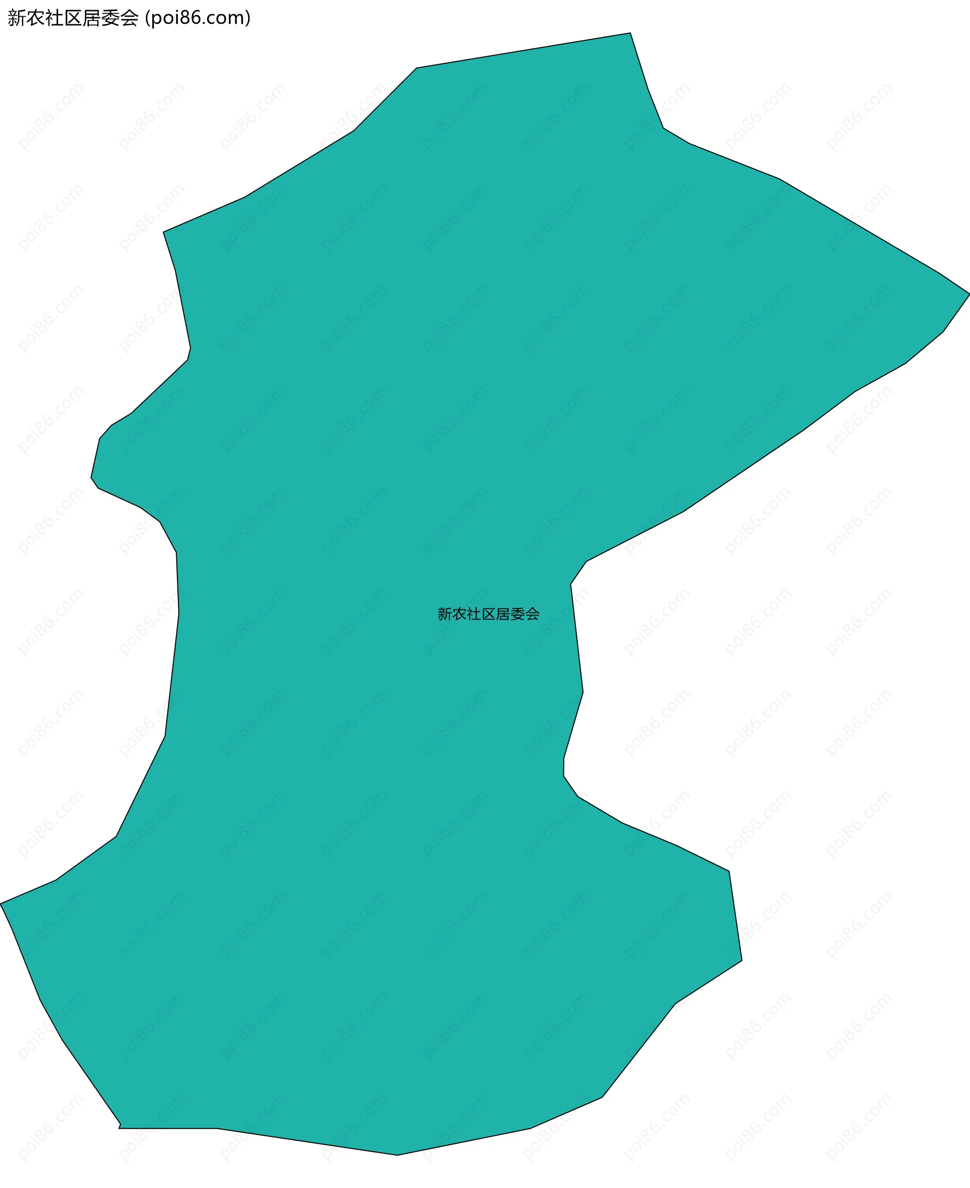 新农社区居委会边界地图