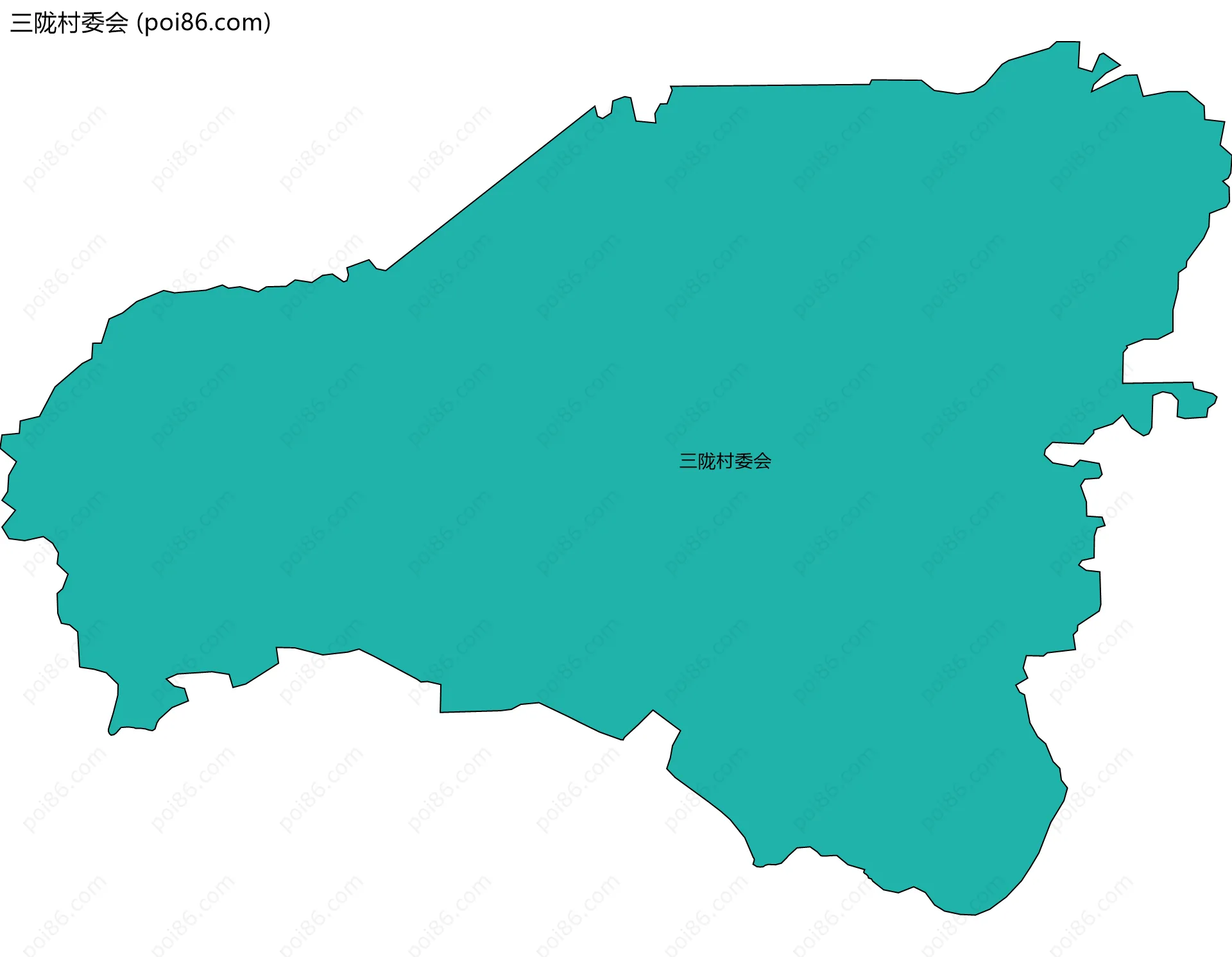 三陇村委会边界地图