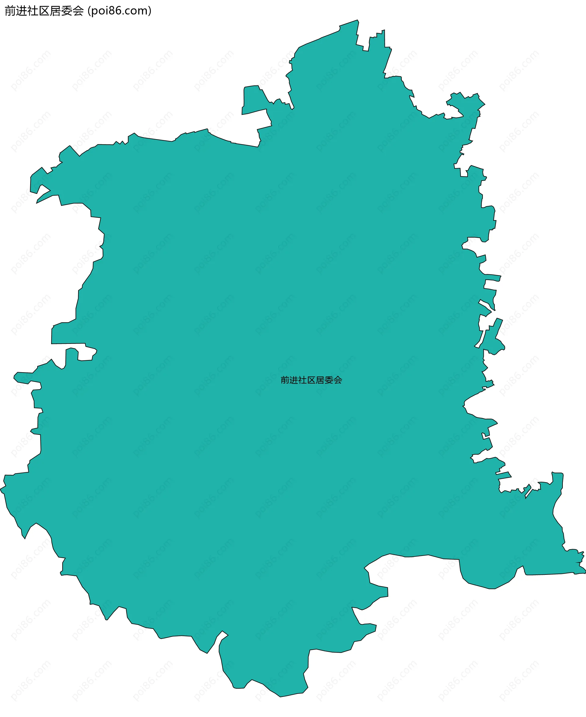 前进社区居委会边界地图
