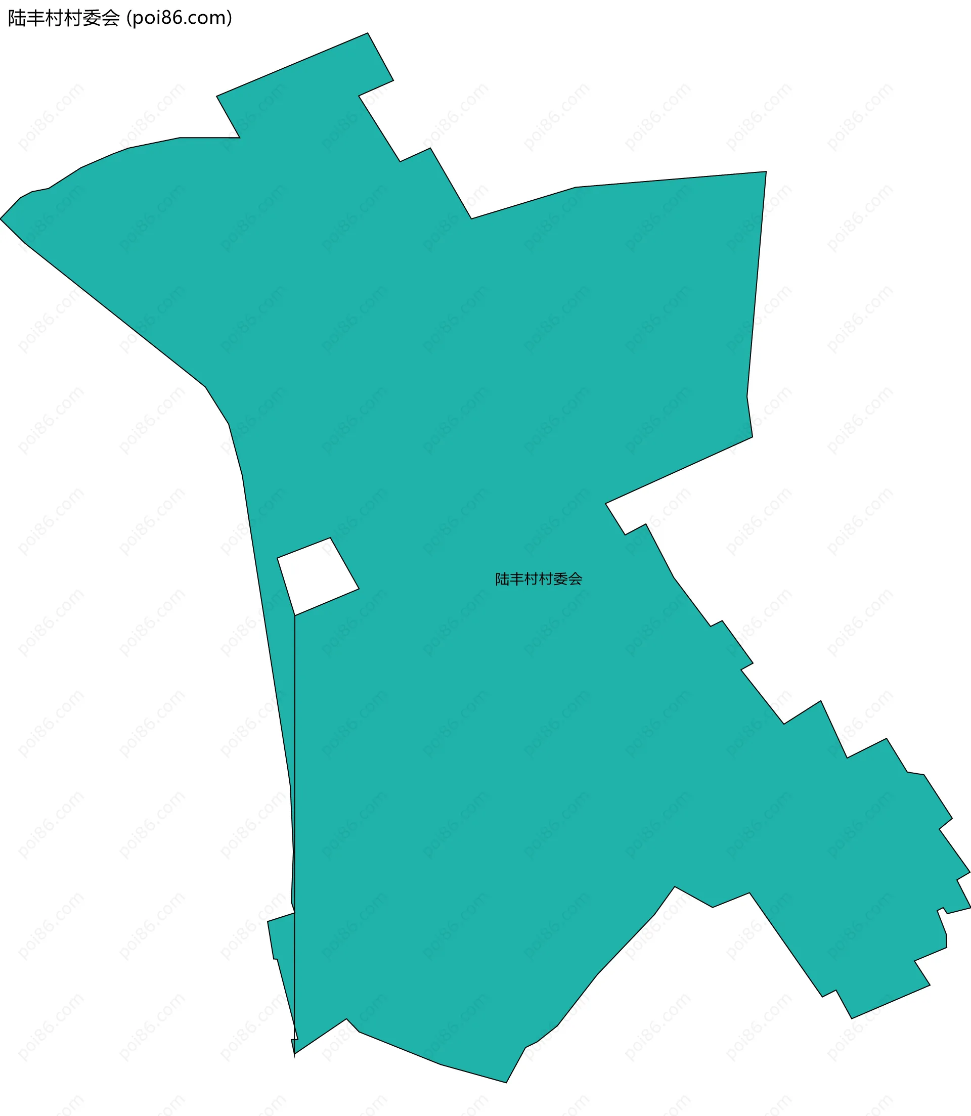 陆丰村村委会边界地图