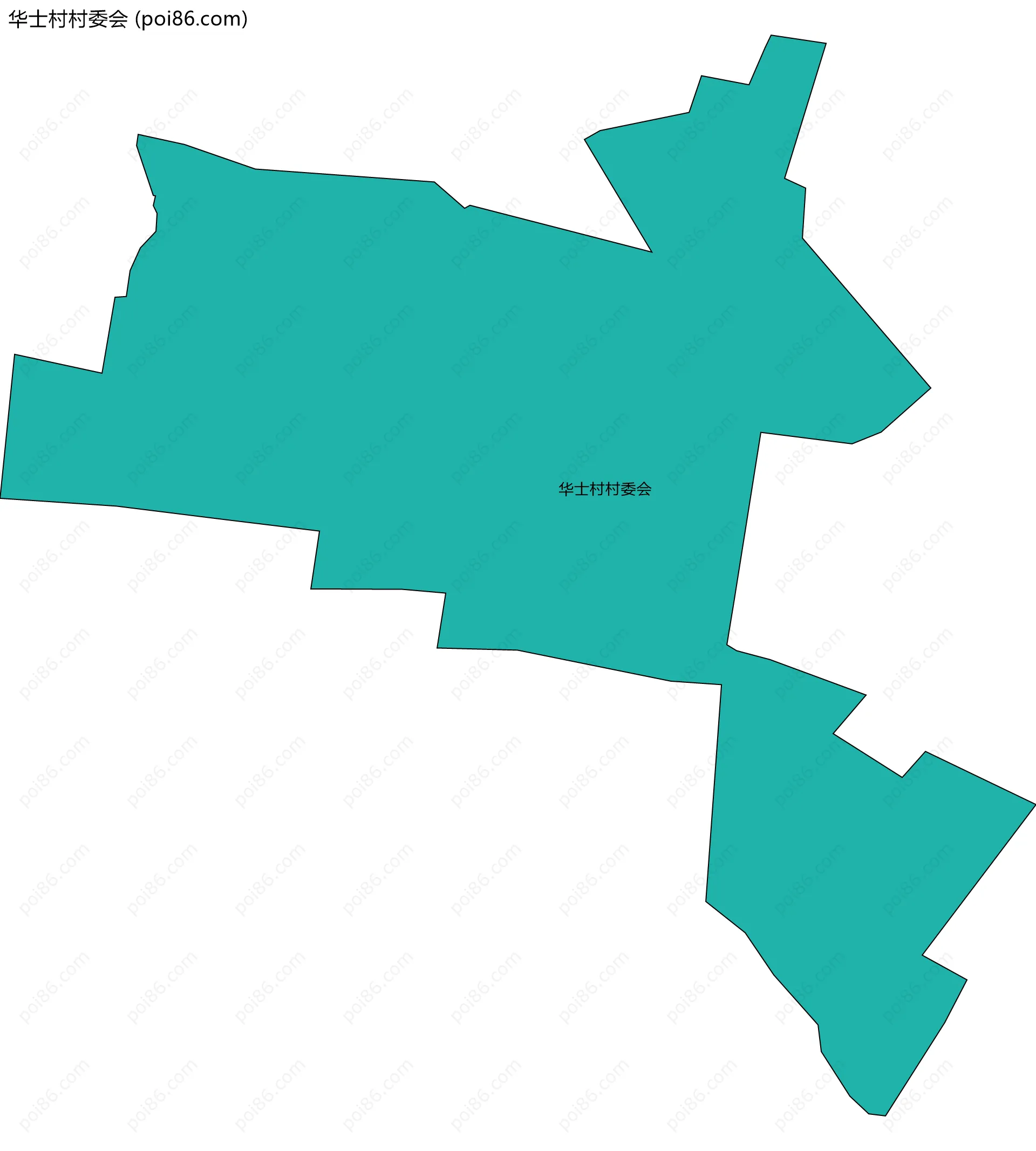 华士村村委会边界地图