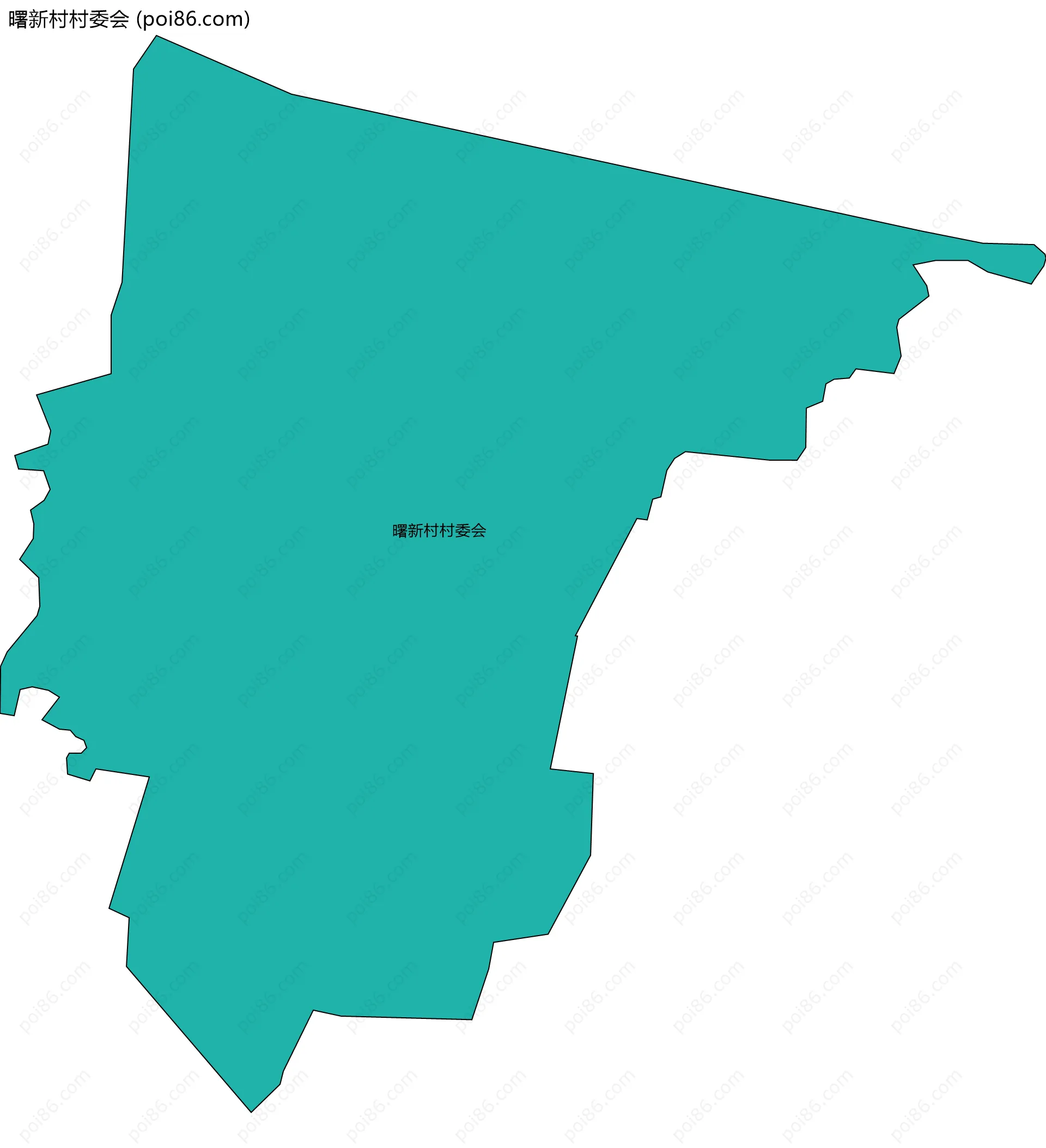 曙新村村委会边界地图