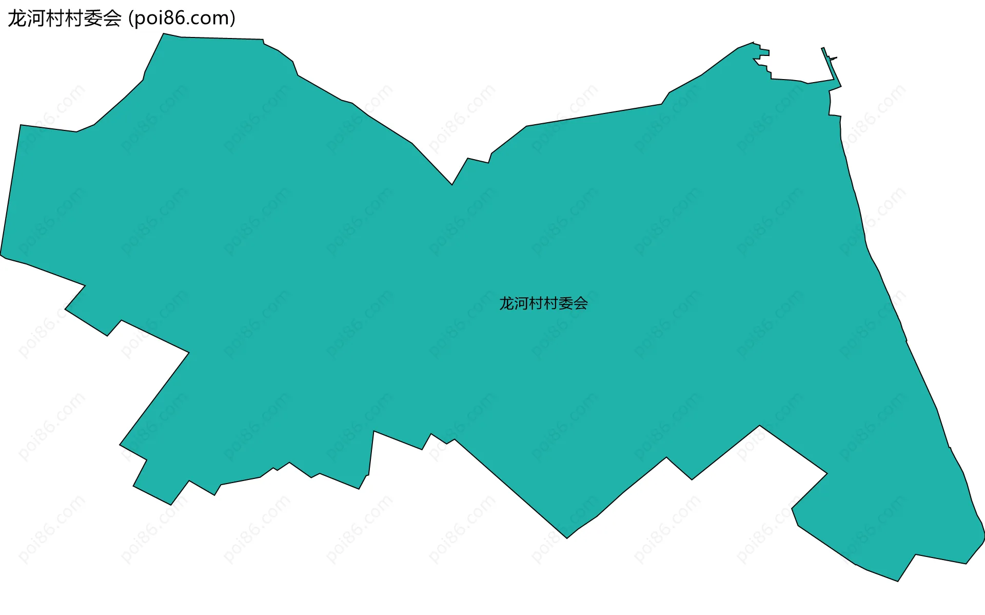 龙河村村委会边界地图