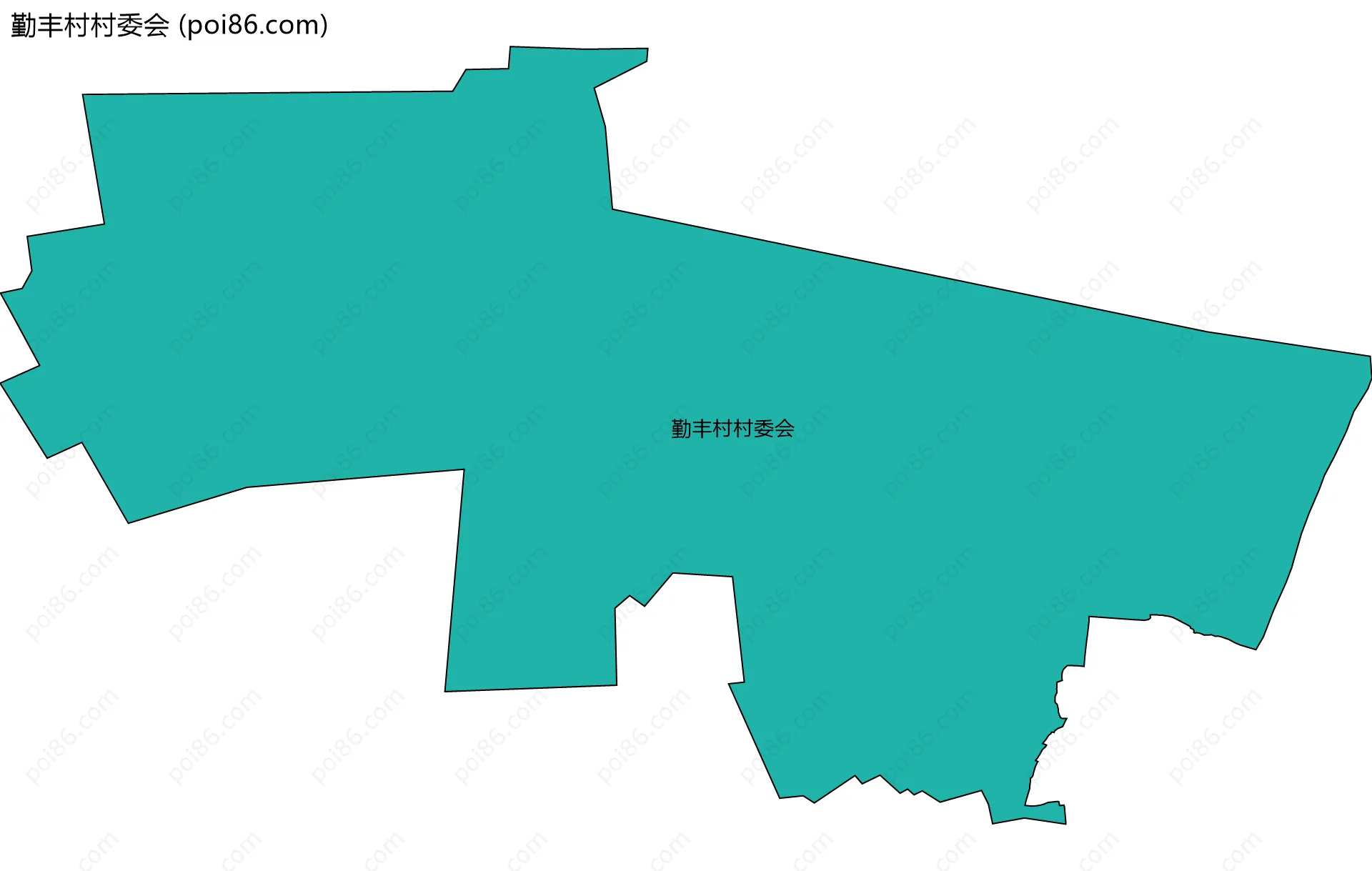勤丰村村委会边界地图