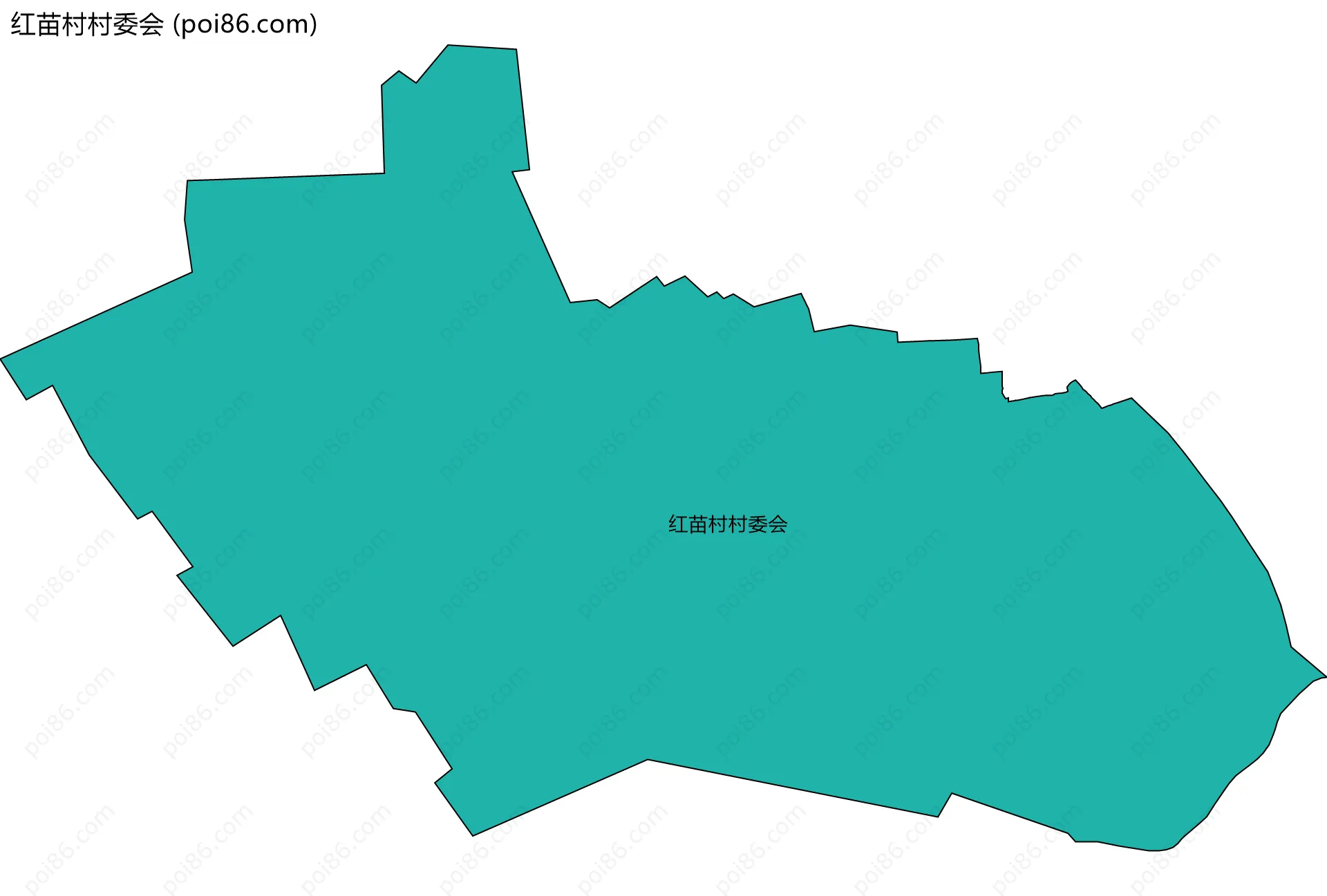 红苗村村委会边界地图