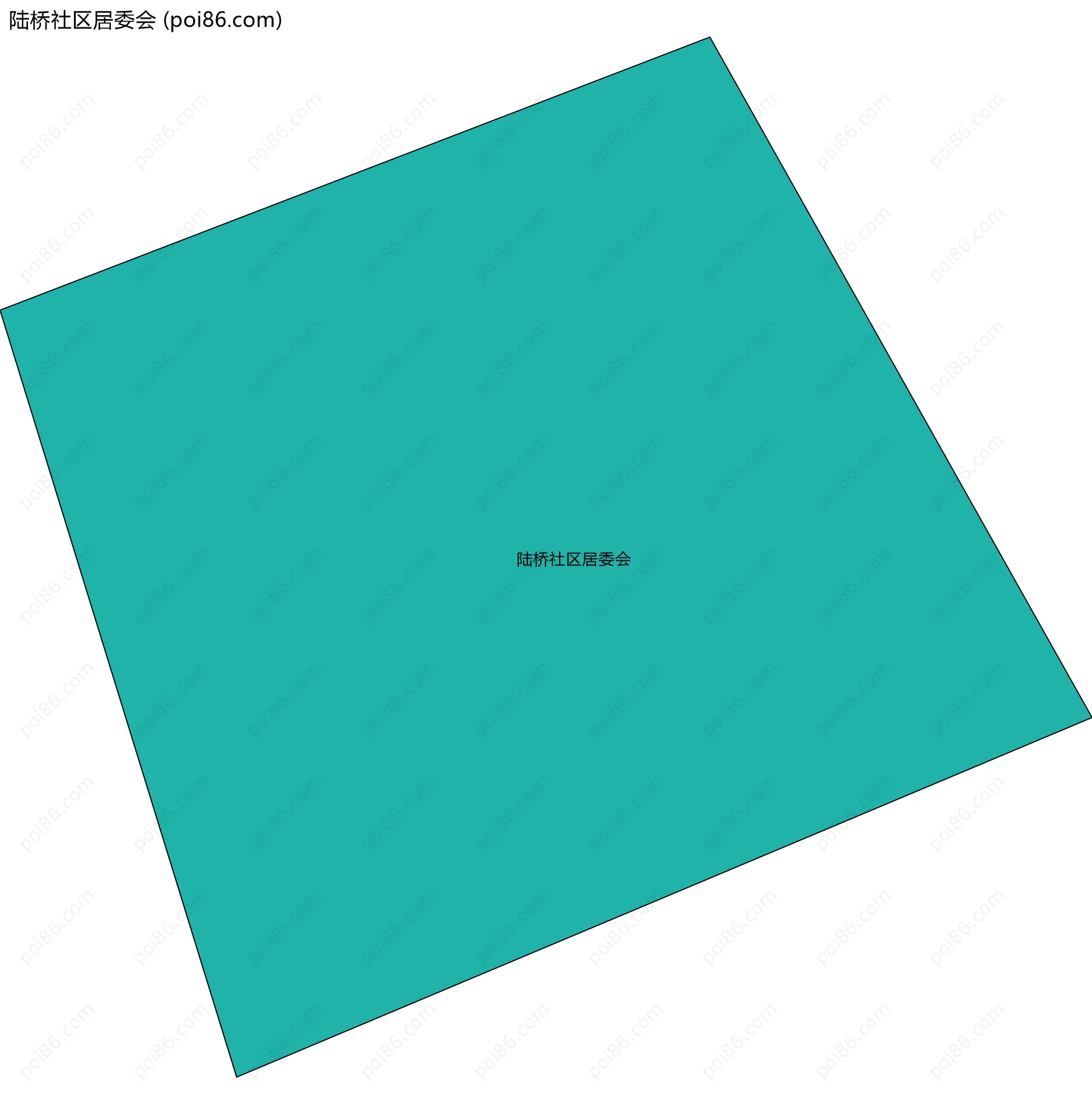 陆桥社区居委会边界地图